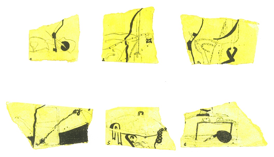 Valentina Piredda-Sardinia, Diaro di bordo, 2019, Série de petits dessins, Graphite et aquarelle sur papier, 10 x 15 cm