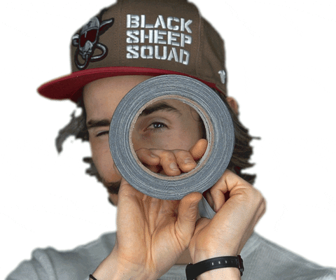 Tape. Bring tape. Masking tape  is good. He does not work here. (Sorry.)