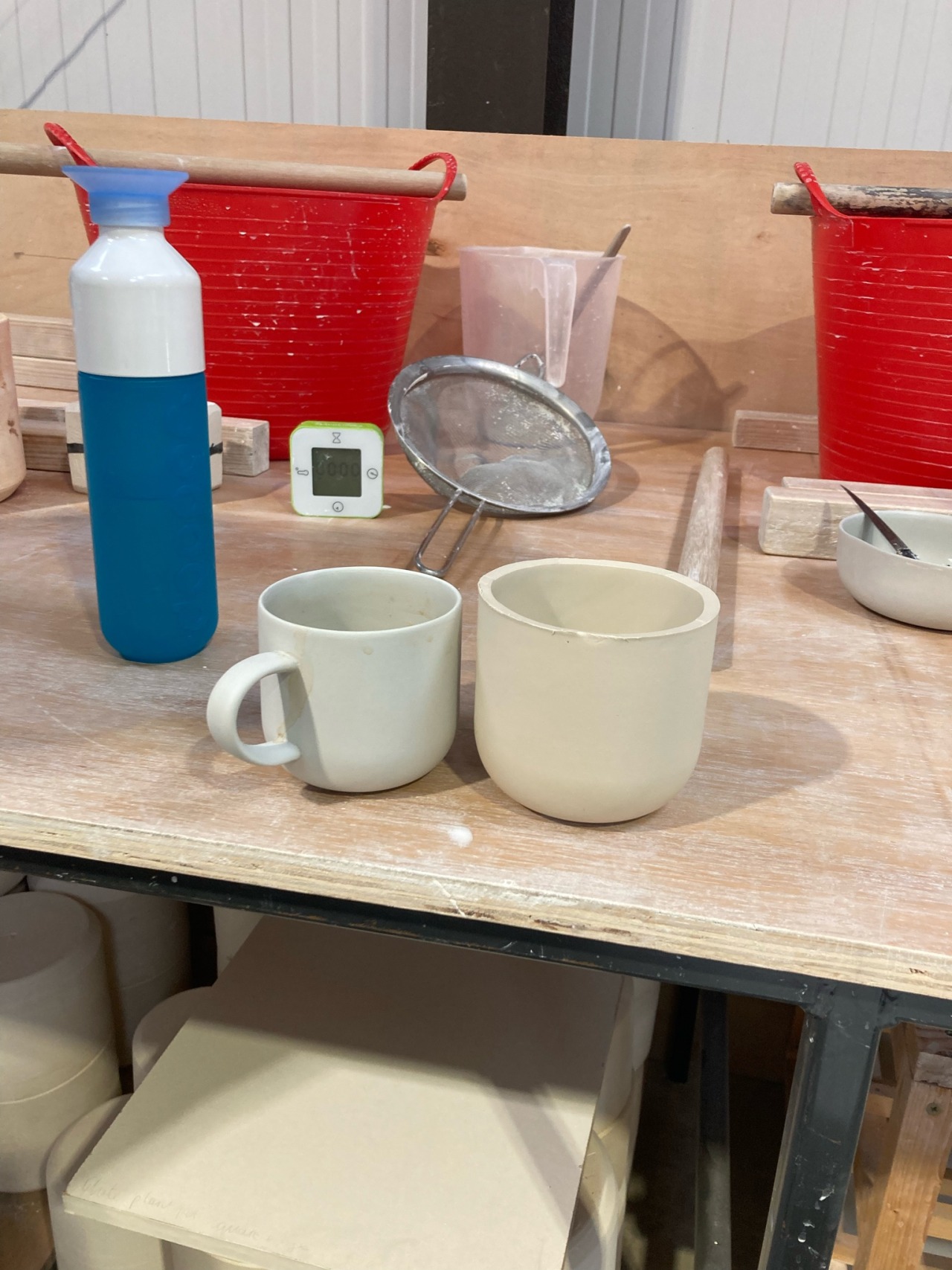 Comparison to a finished mug