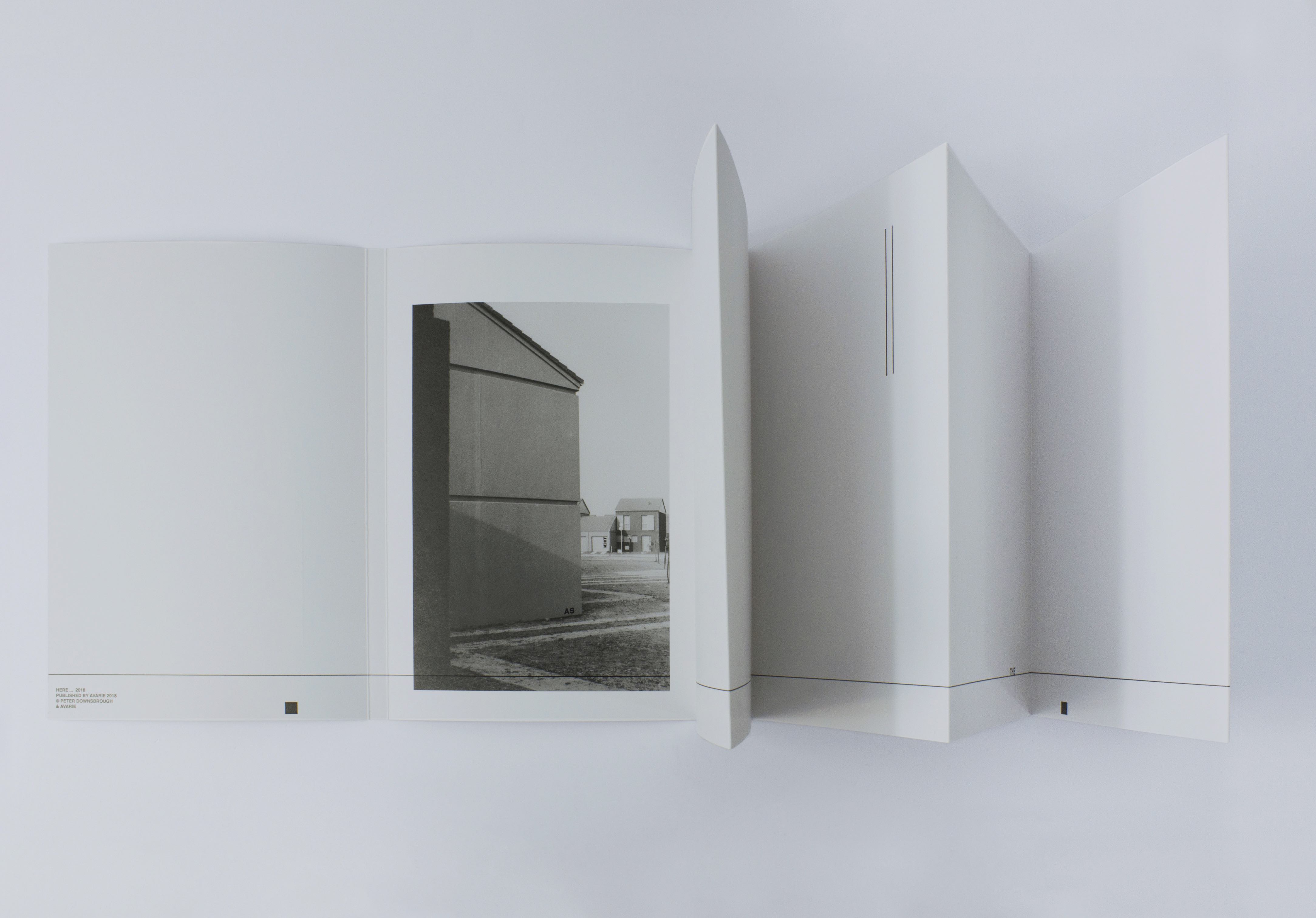 alt="Peter Downsbrough here leporello spread"