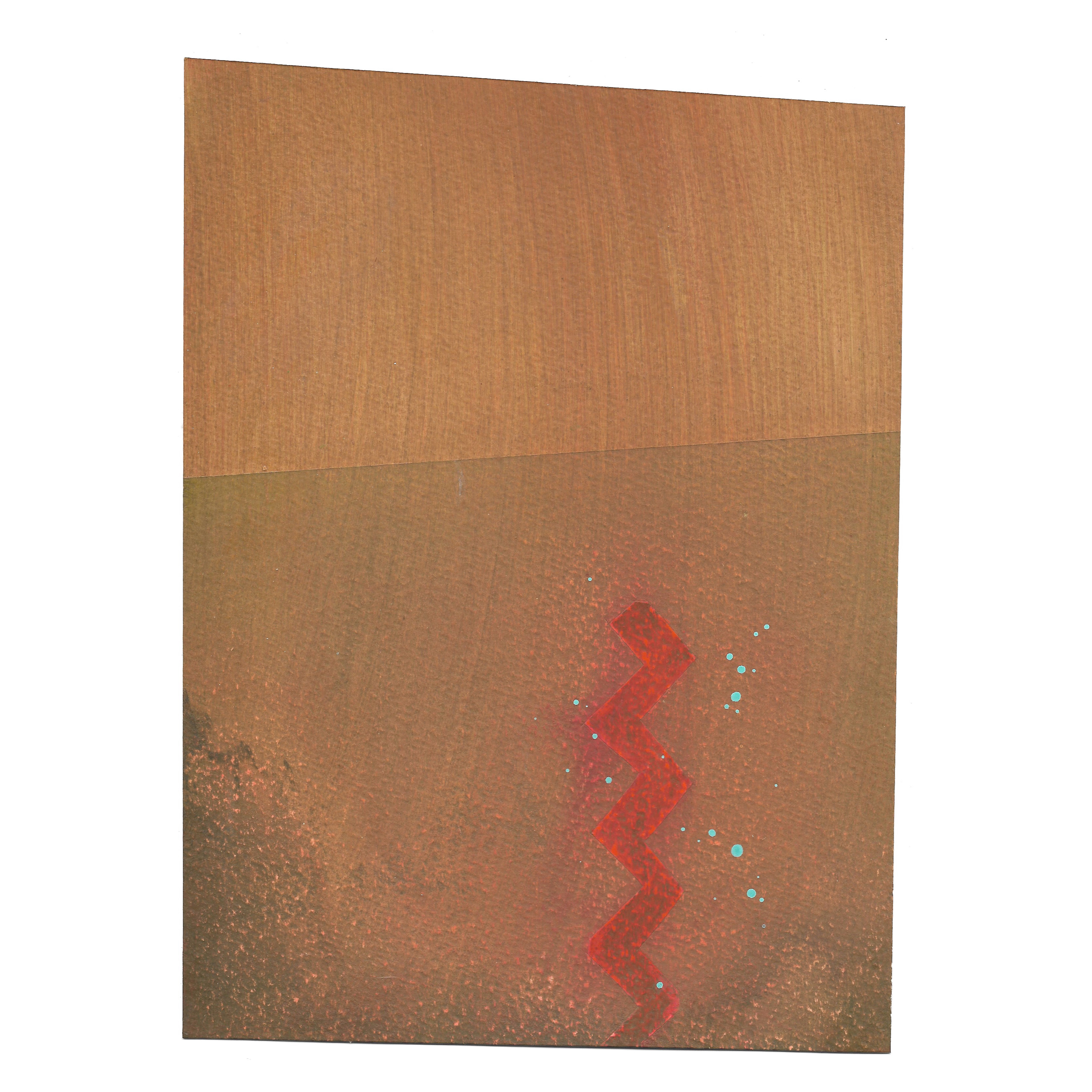 Zig Zag, 2024, acrylic on paper, A4