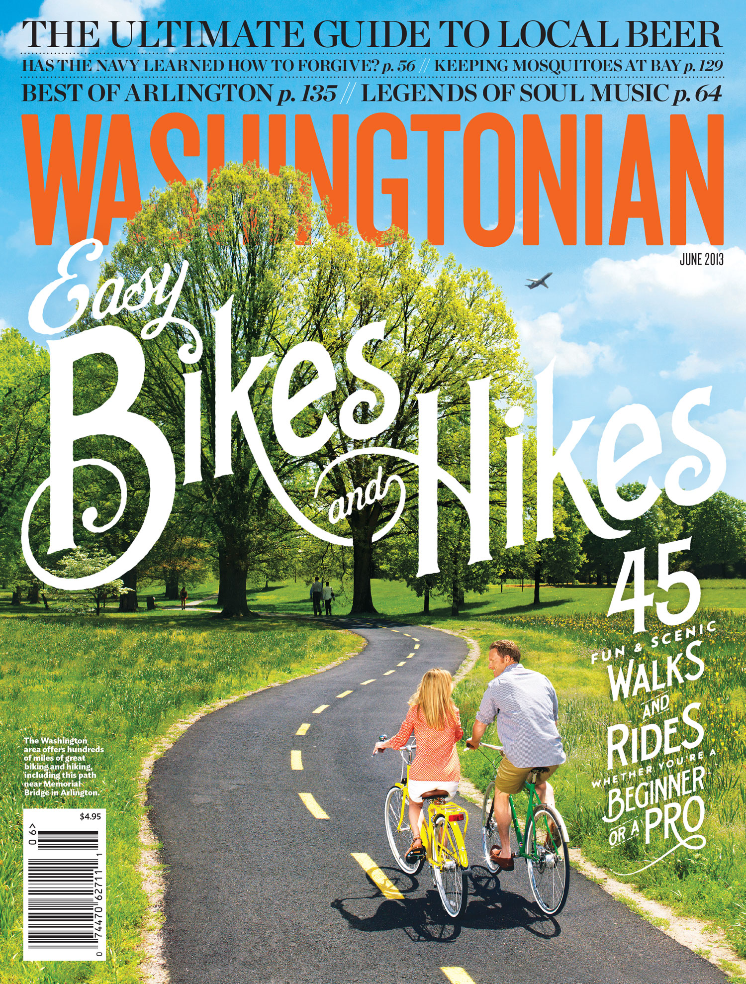 Washingtonian – Easy Bikes And Hikes – June 2013