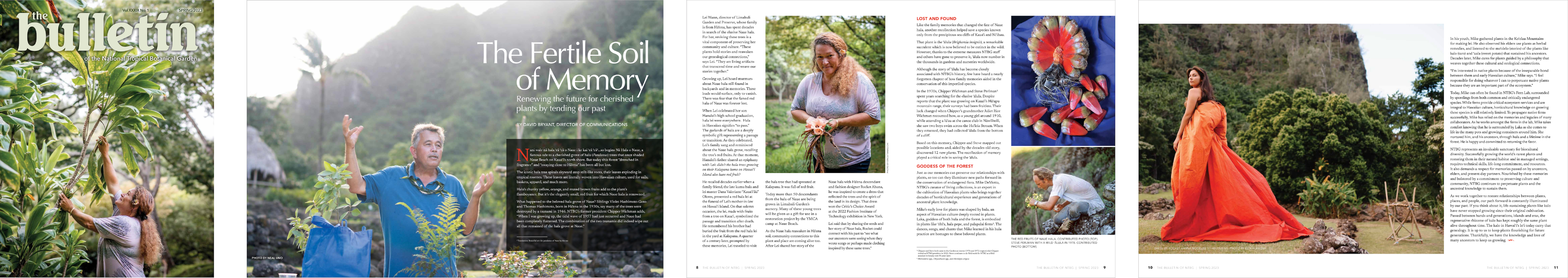 The Fertile Soil of Memory. The Bulletin of the National Tropical Botanical Garden 39(1): 6-11.