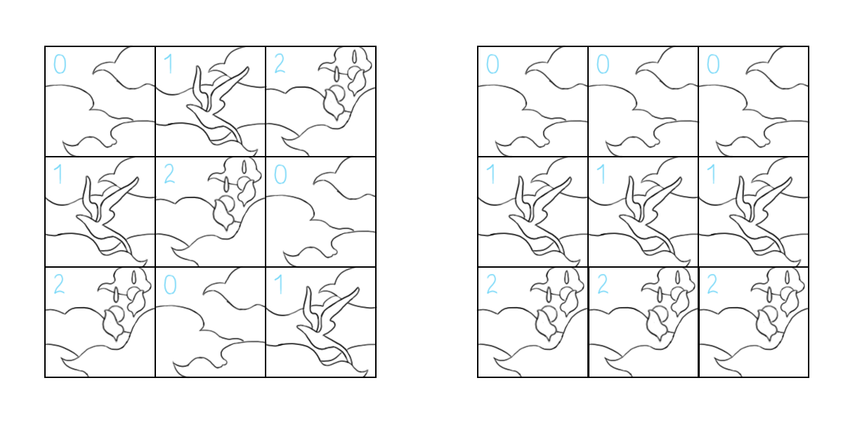 ↑ exquisite corpse-ing of lower number tiles