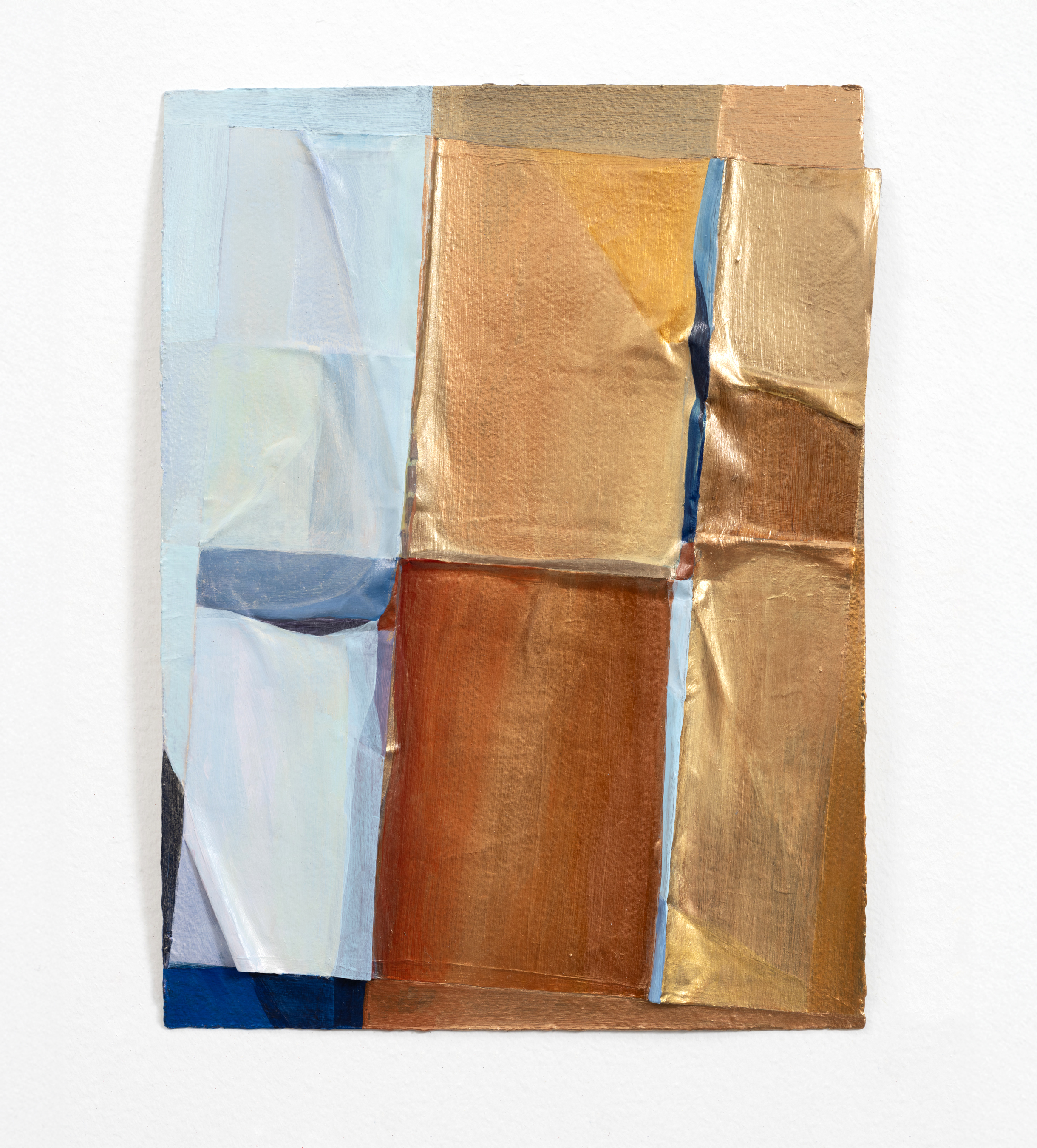 Joseph's Bricks, 2024, 12 x 9 in, Acrylic and printed photograph on Arches paper