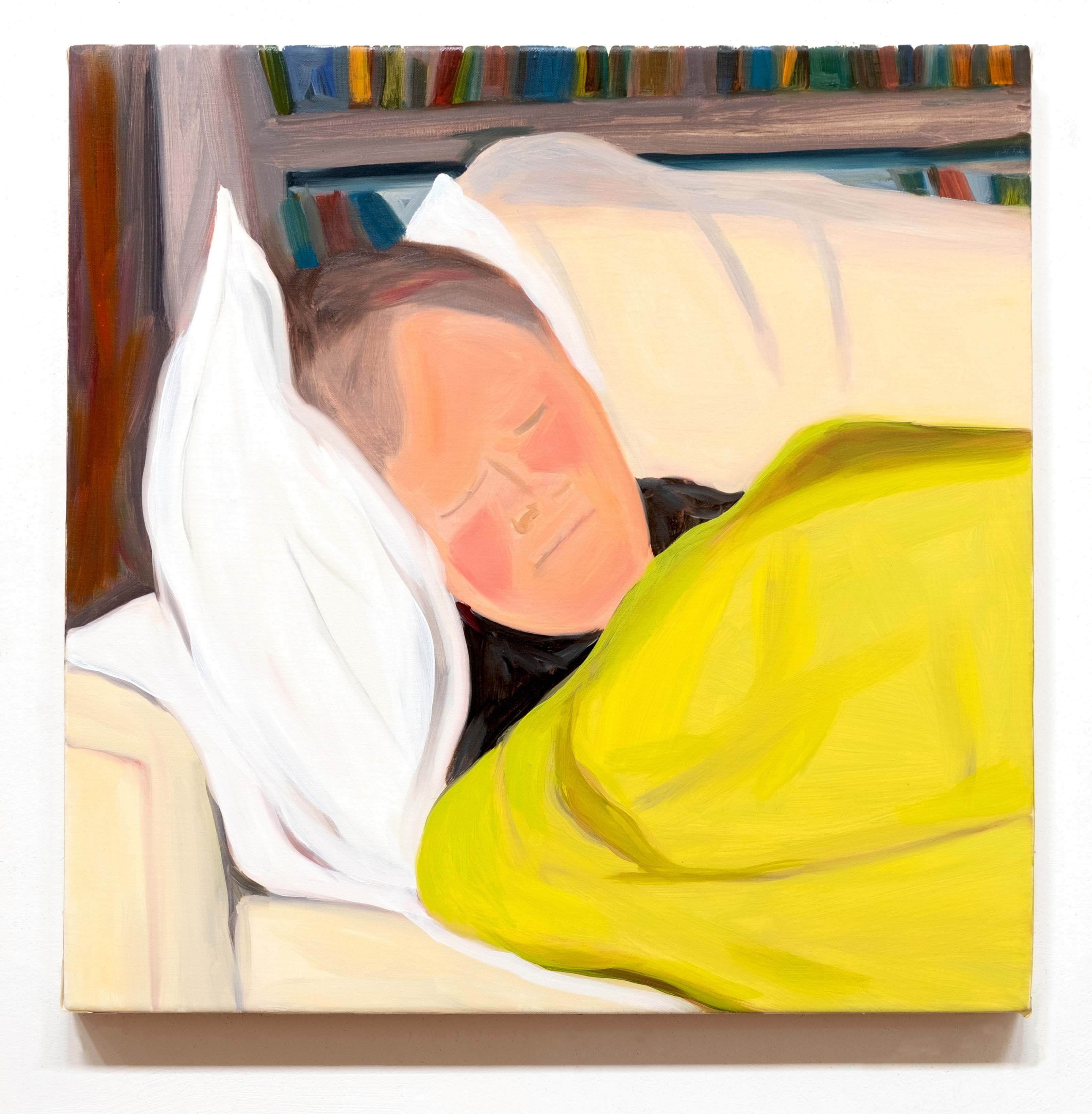 Husband, oil on linen, 20 x 20 inches, 2022