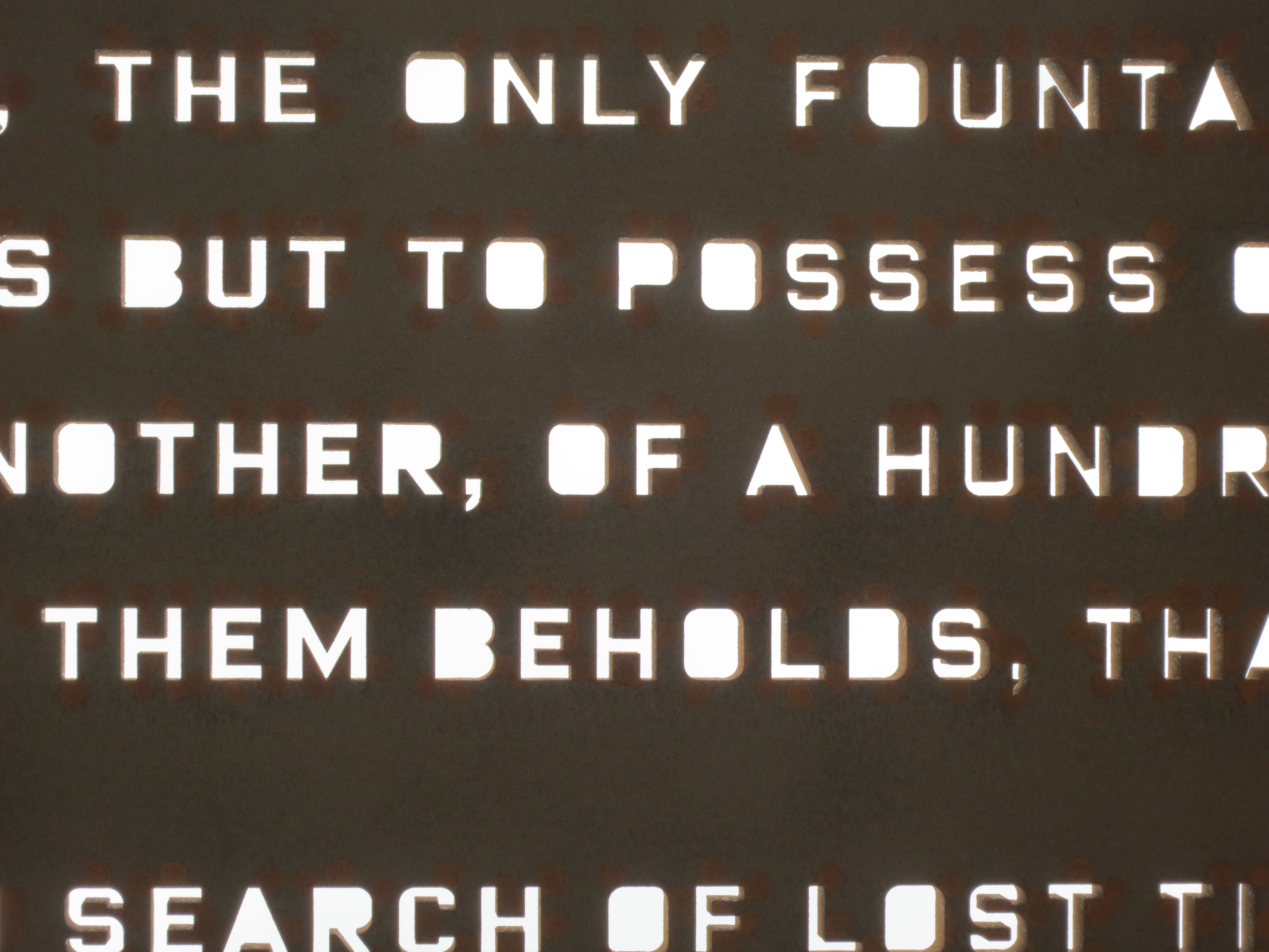 Observation Post 1, 2013. Public art at the Pico Rivera Public Library, commissioned by the Los Angeles Arts Commission. Sculpture. Corten Steel. 28 × 8 × 12 ft.