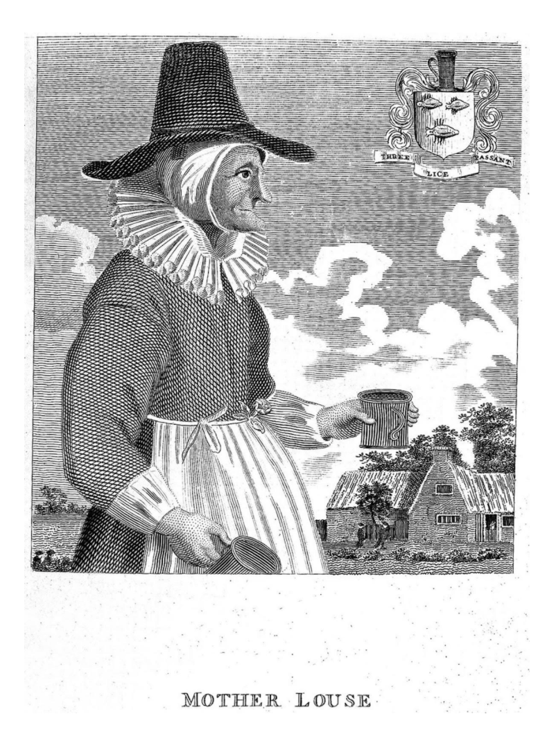 ︎︎︎Materials found at House of European History, Brussels. The depiction is of 'Mother Louse' — a satirical engraving of a 17th century alewife. An alewife would wear a tall hat to advertise her selling of ale at markets, something later bastardised to become the stereotype pointy Witch hat, along with her broom and cauldron. 🧙  Being an alewife, at that time, was one of few reliable means of ‘respectable’ incomes for women. An alewife could exist without a husband and was generally in charge of her own finances — even sometimes owning property.  The rise of the European Witch hunts coincides with the male mass production of beer and, therefore, the removal of alewives from ale and beer history.  This work is a collaboration between myself and Dinosaur Kilby at GLOAM in Sheffield. Our work celebrates Free House’s (originally The Royal Oak Inn) 200th anniversary as a standing building — purpose built on Fazeley Street, Birmingham, as a free house in 1825.