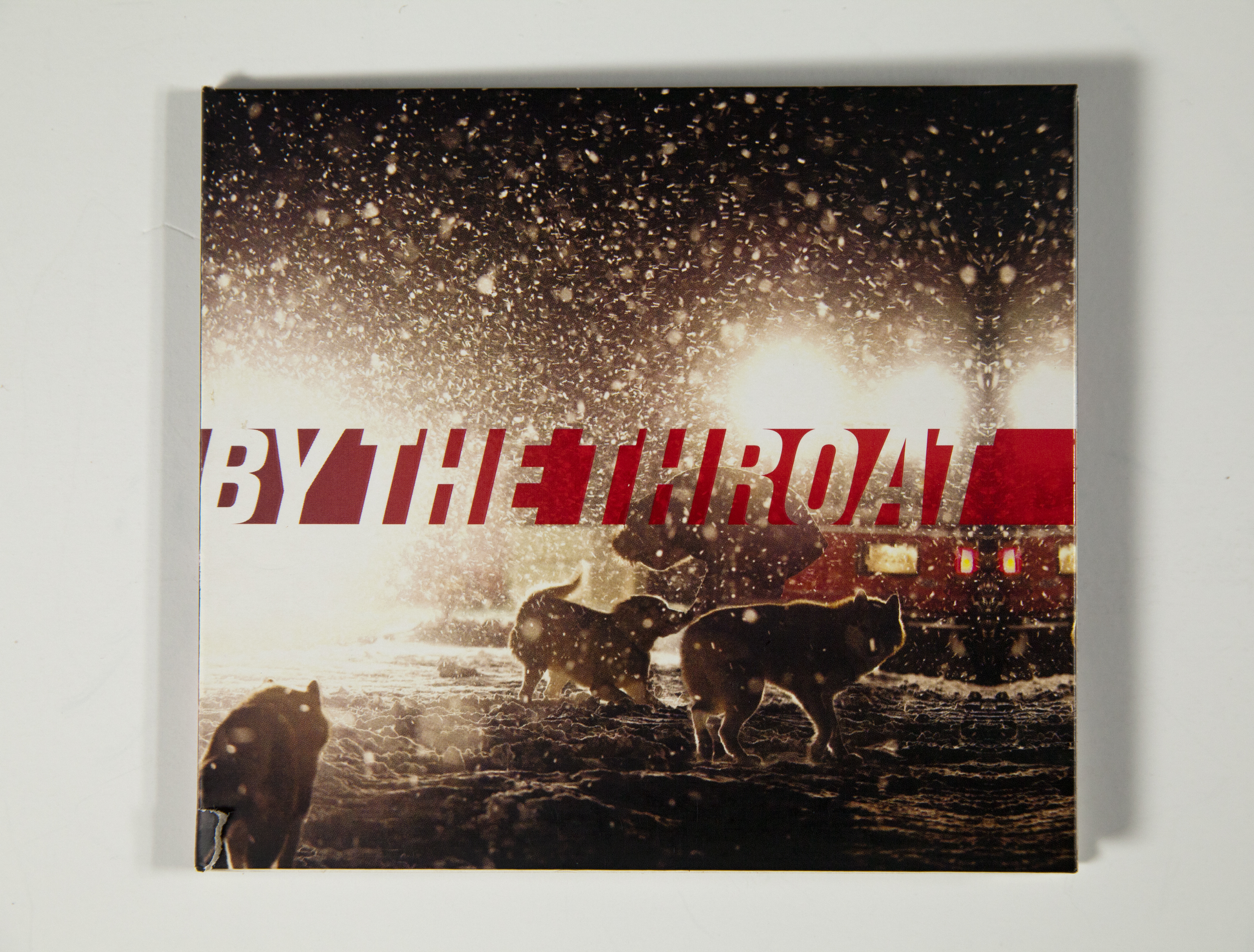 By The Throat by Ben Frost. CD front cover.