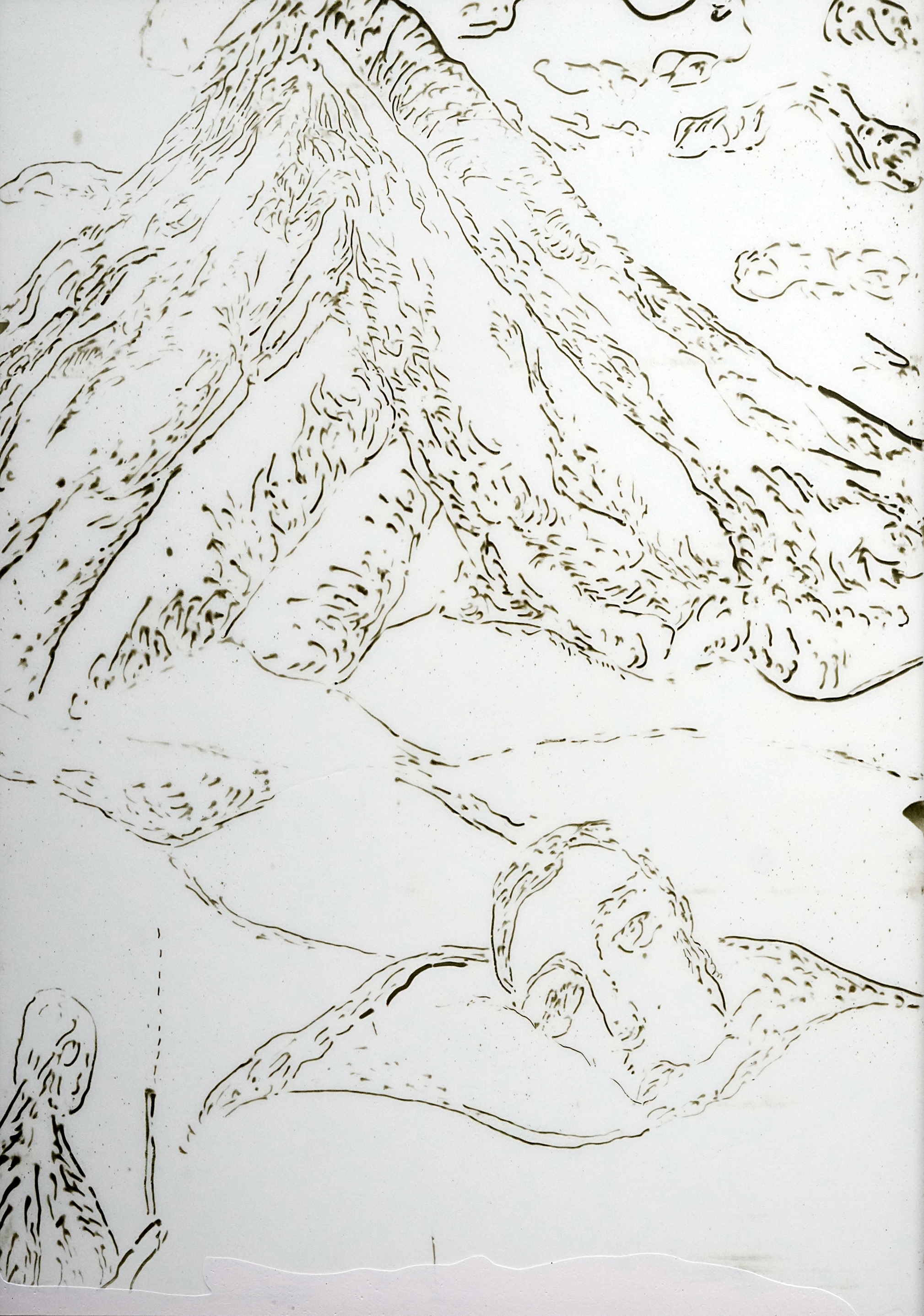 Nosik Lim, GL_14, 2023. Acrylic on wood. 29.6 x 21 cm (11.7 x 8.3 in). Courtesy of the artist