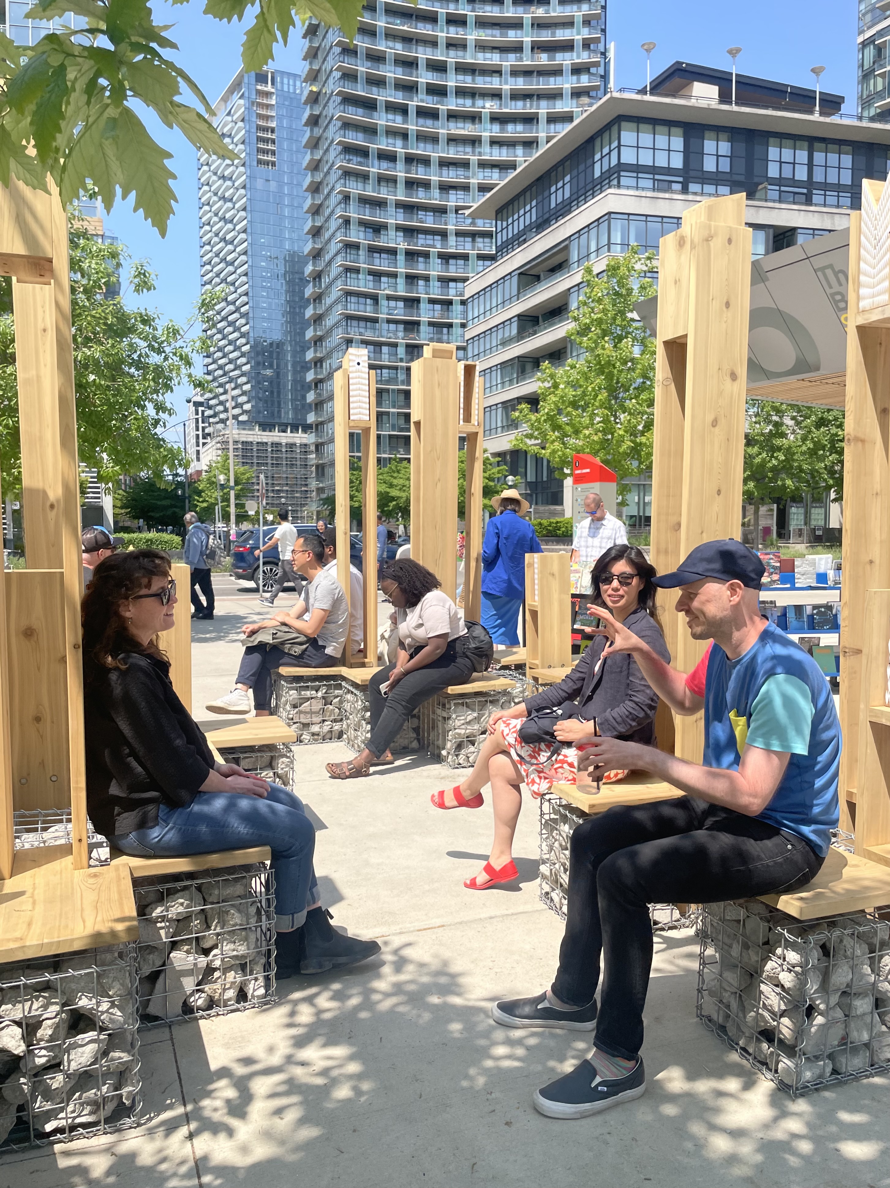 Multispecies Lounge by Double Happiness/Joyce Hwang + Nerea Feliz, 2023, commissioned by the Bentway Conservancy in Toronto