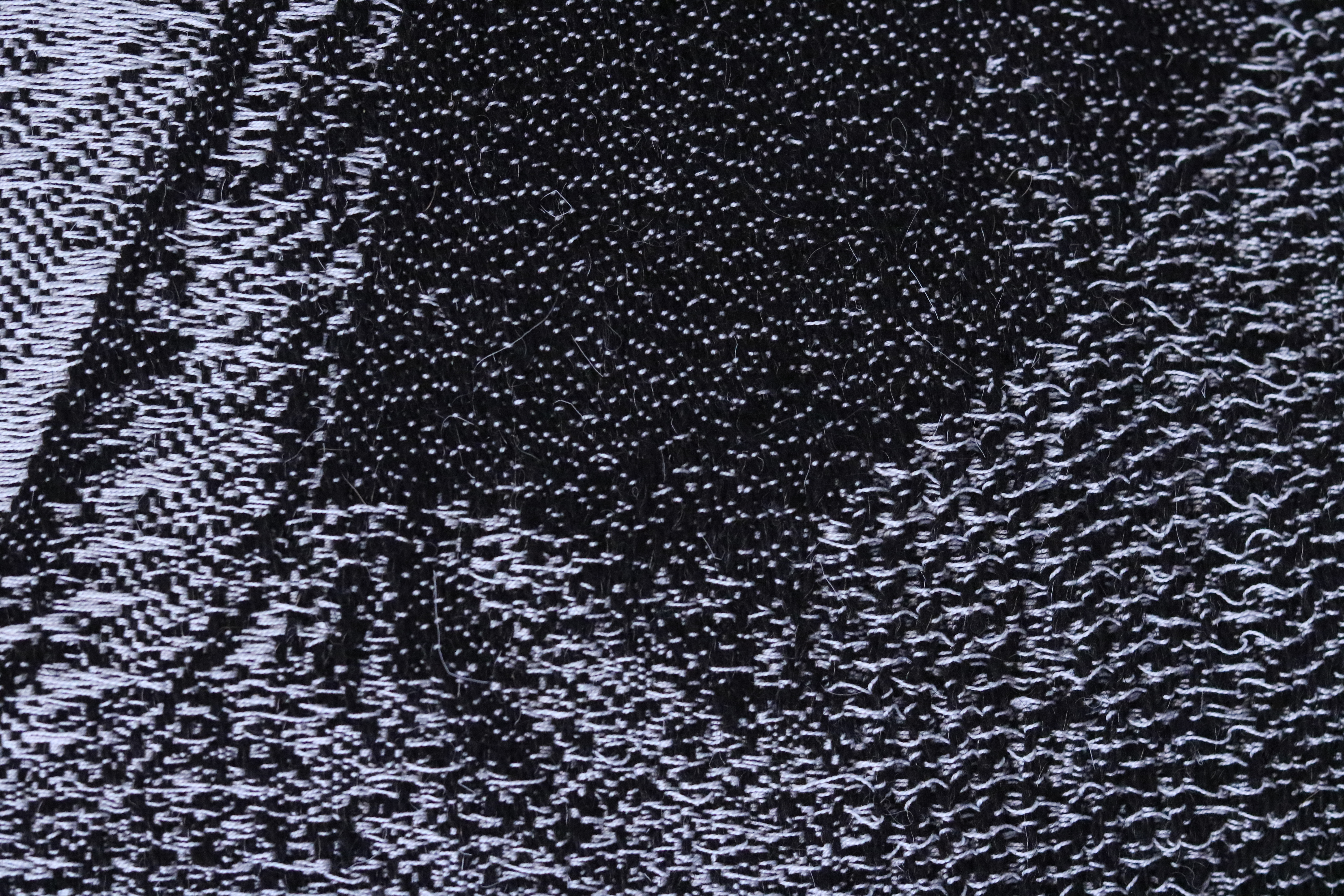 Gull on Black Sand, jacquard woven, wool and cotton (detail)