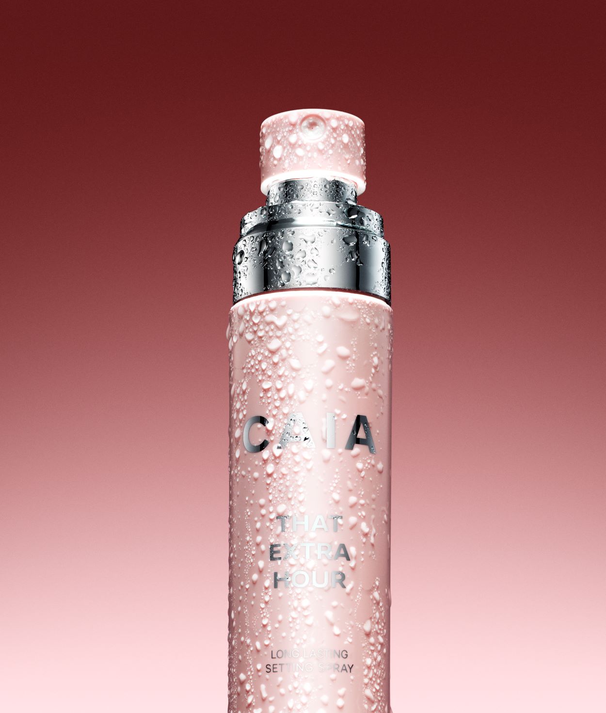 Alluring drops of Setting Spray captured by Still Life Photographer Daniel Lindh for CAIA Cosmetics Setting Spray
