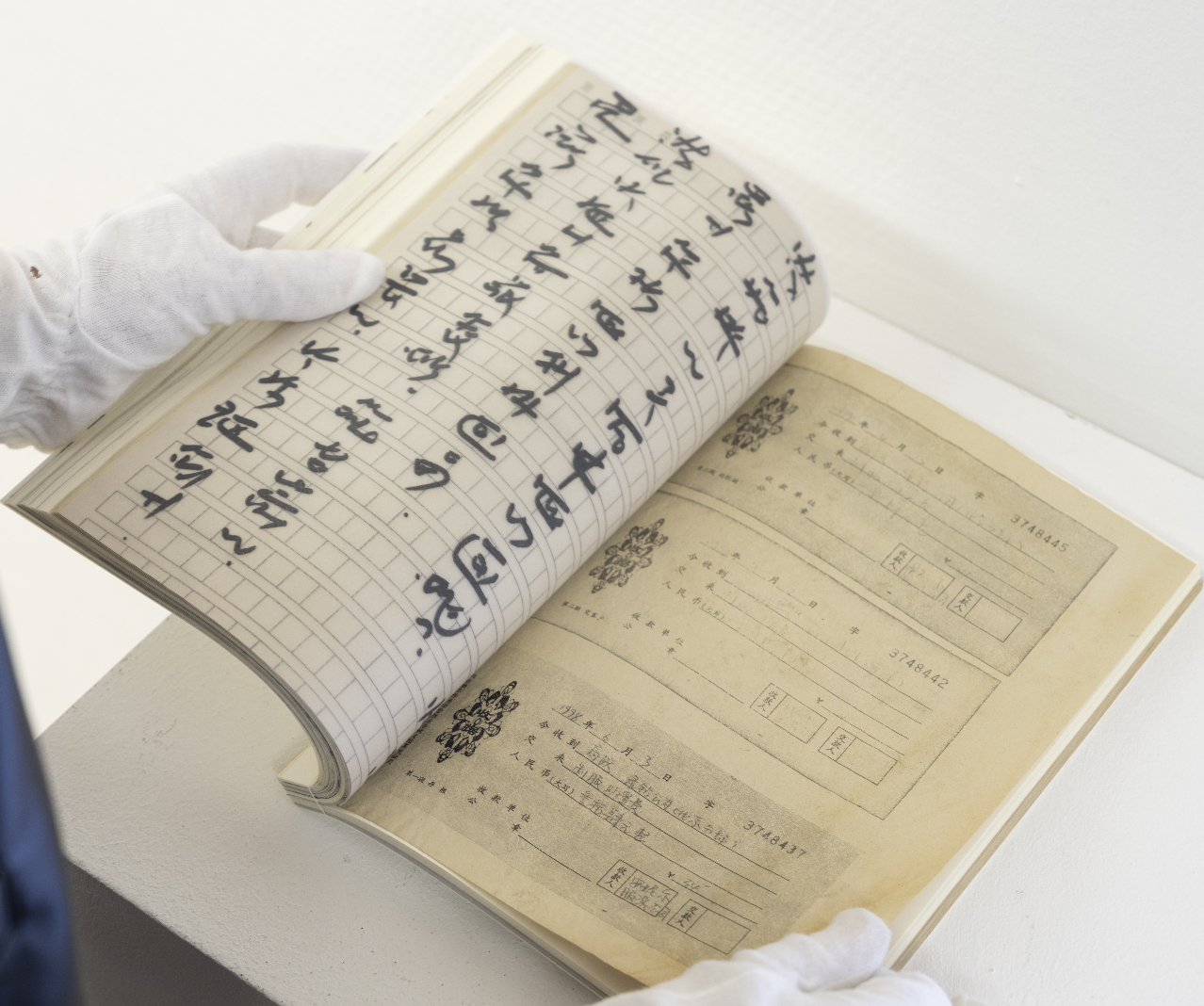 Rachele Maistrello, Gao Yue, artist book, installation view at Blue Diamond, PAC Museum. © Lorenzo Palmieri. 