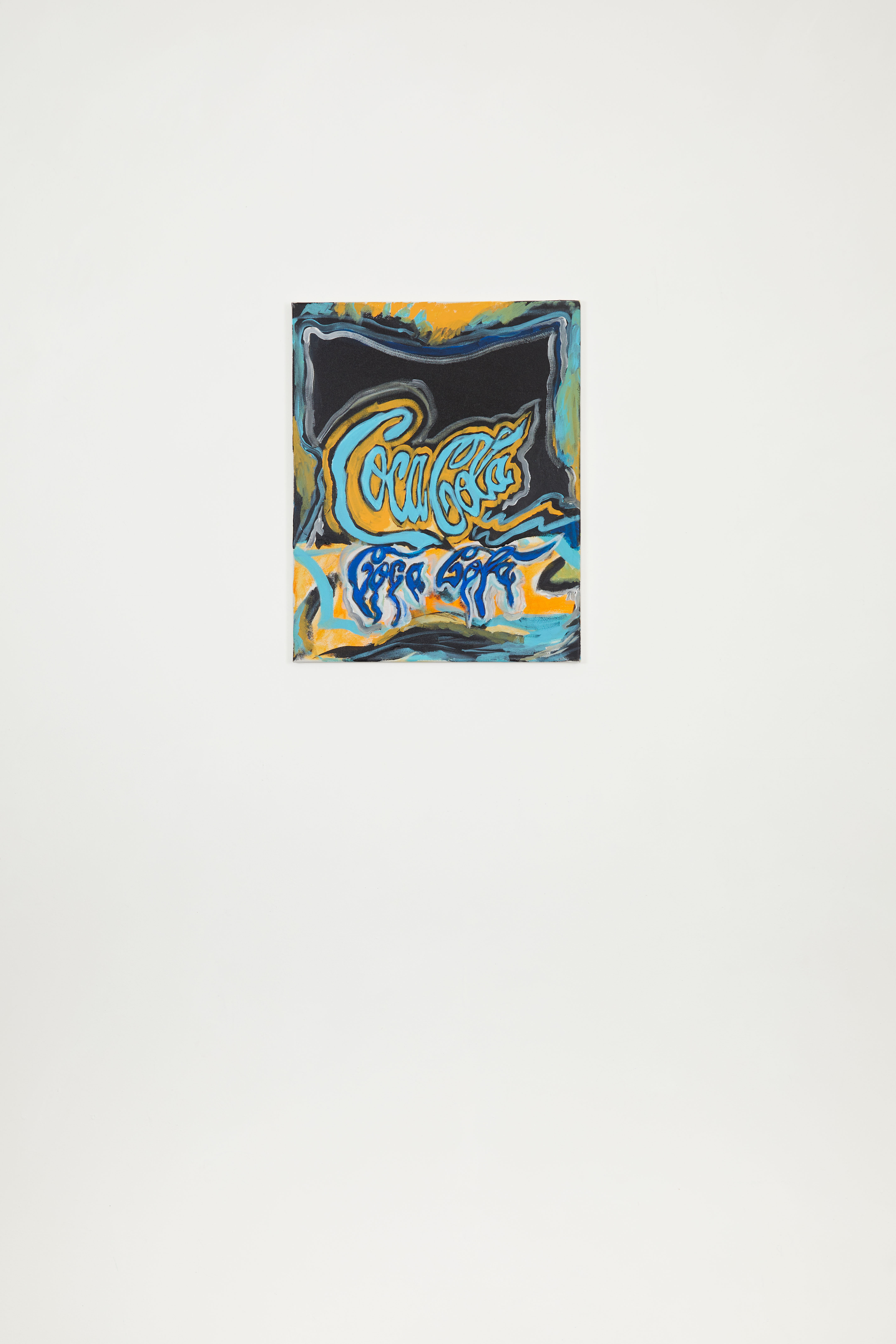 Untitled (Coca Cola #46), 2019, Acrylic on canvas, 20 x 16 in. 