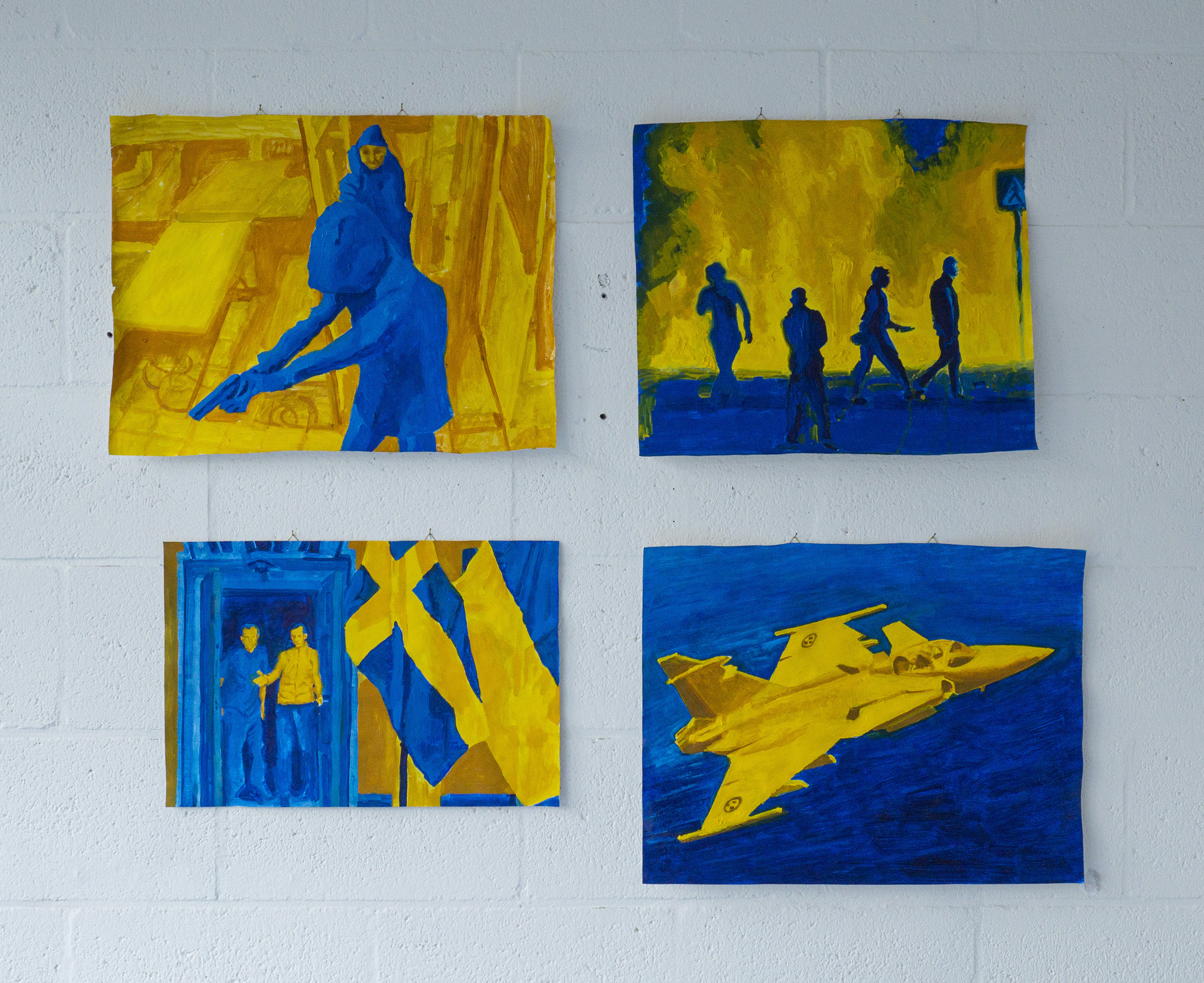 Sweden, 2023- , Oil on Paper.