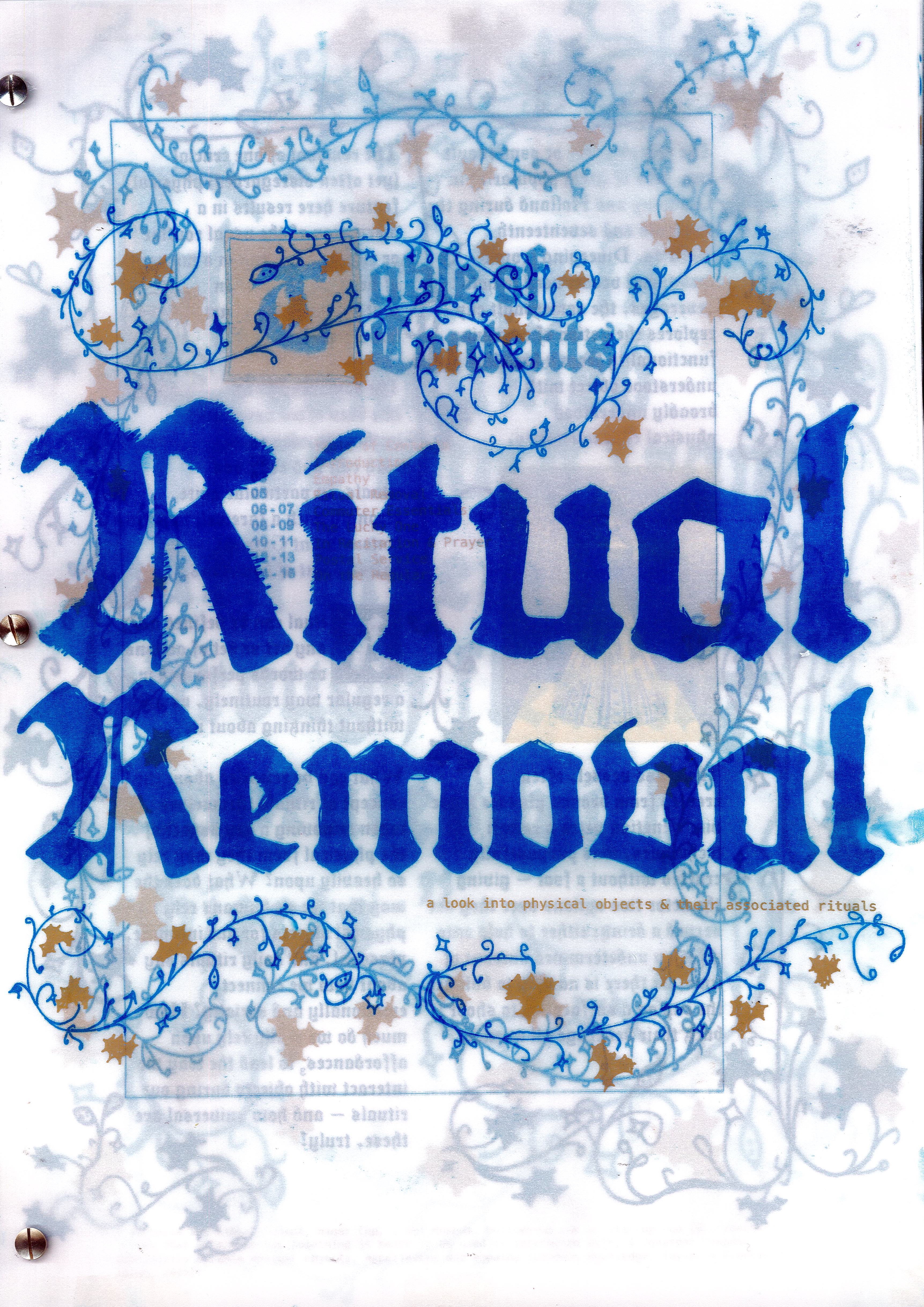 2022 - 'Ritual Removal' Art Book