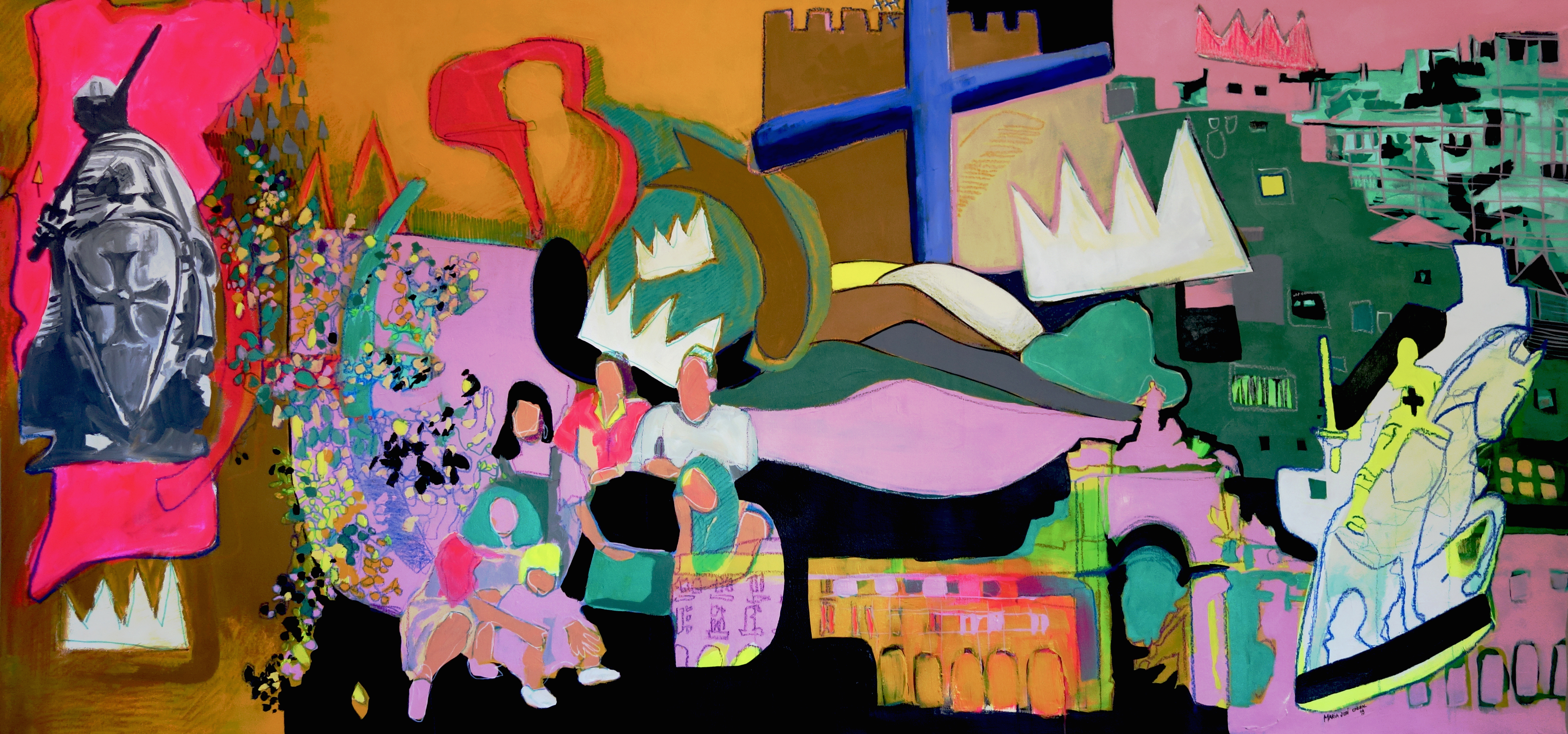 I Técnica mista s/ tela | Mixed media on canvas110 x 200 cm2019