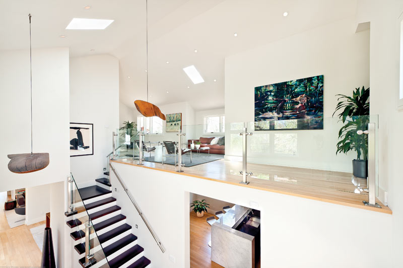 Katelyn Alain alongside Robert Motherwell in a collectors home.