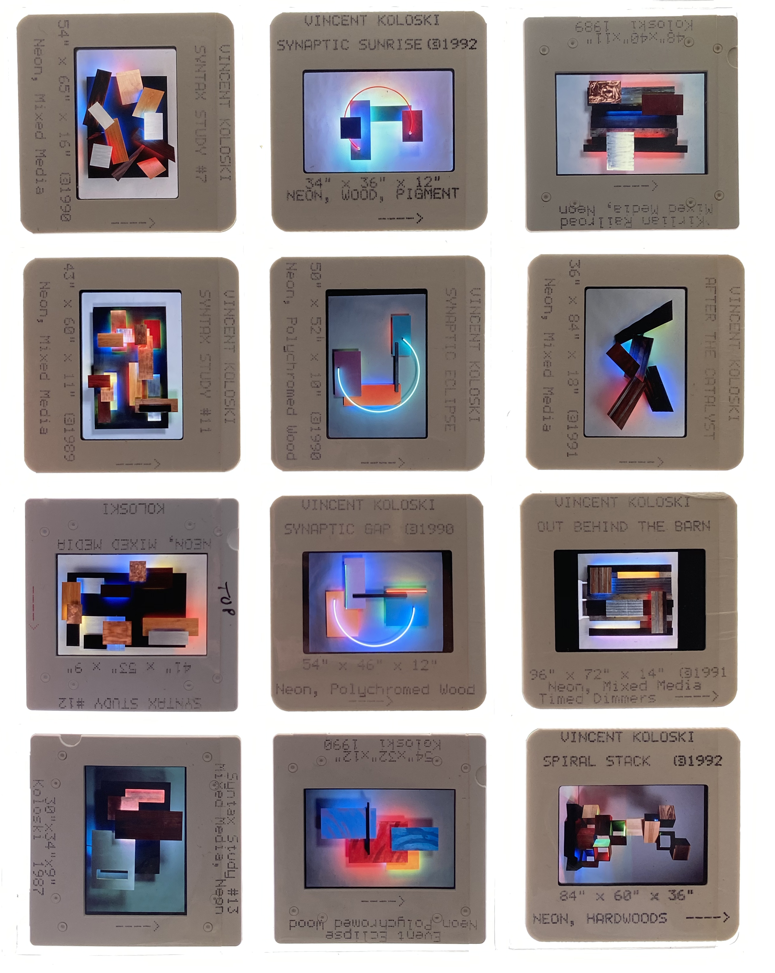 Being a curator in the 1990s meant looking through page after page of slide submissions from prospective artists; I reached out to artist Vince Koloski with no reply, [Adrienne Fuzee papers (2003-27)], Courtesy of Gay, Lesbian, Bisexual Transgender Historical Society.