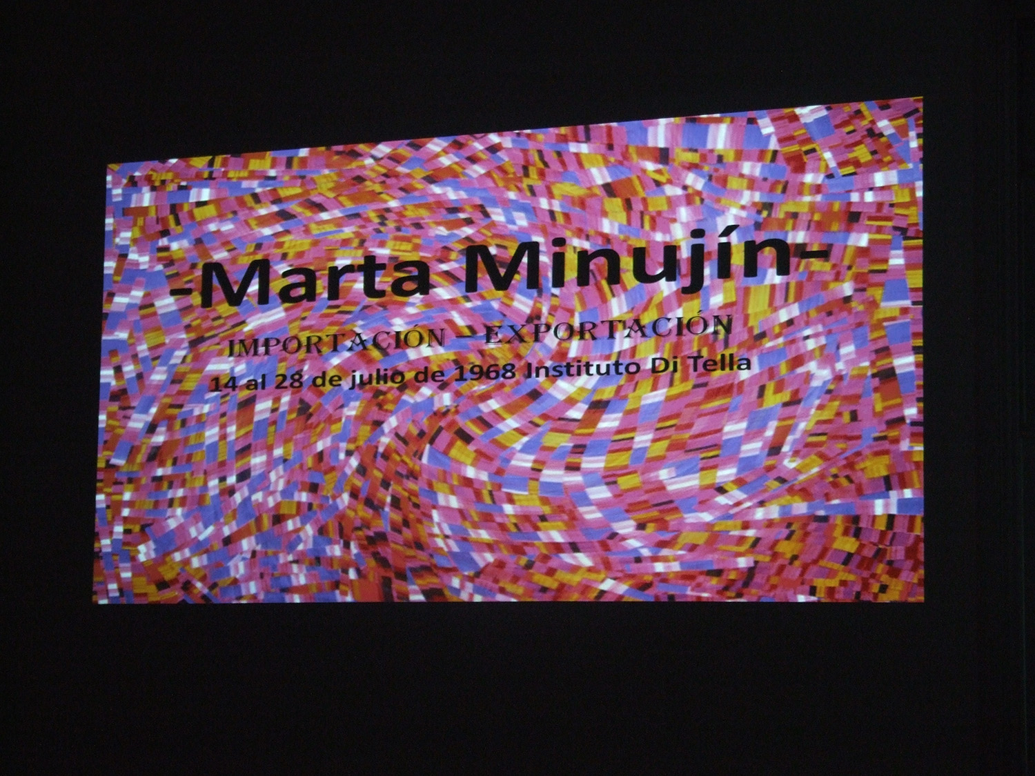 Presentación de Marta Minujín