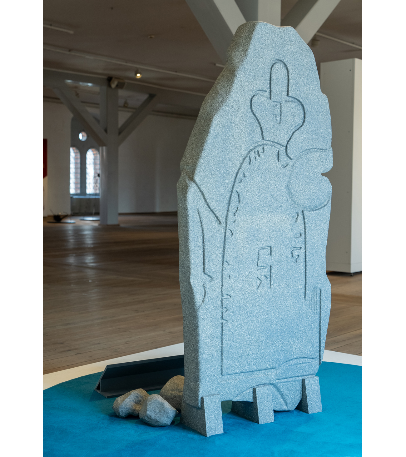 Large scale runestone on show