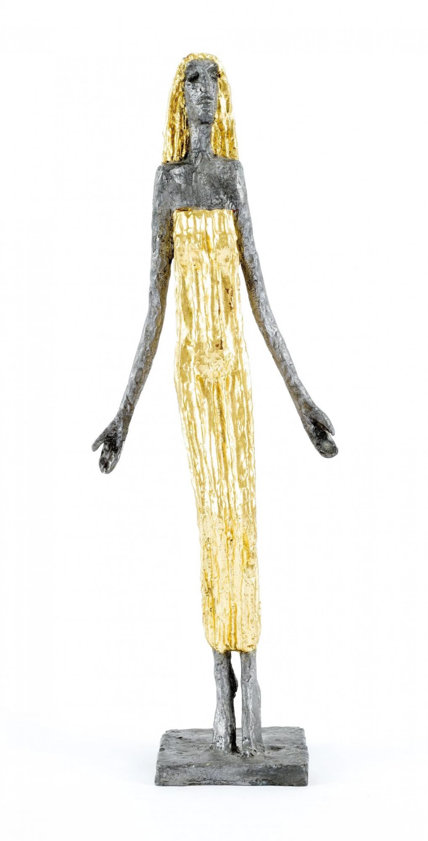 Olbram Zoubek, Skica pro zvěstování - Marie, 1995, zlacená kovová plastika, Fotografie: Artplus