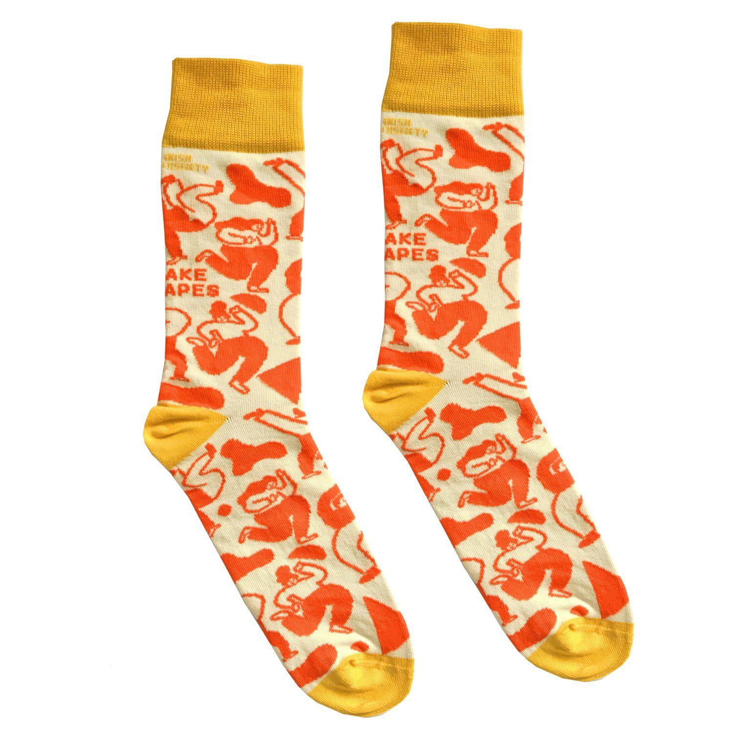 Orange Make Shapes Socks • €9