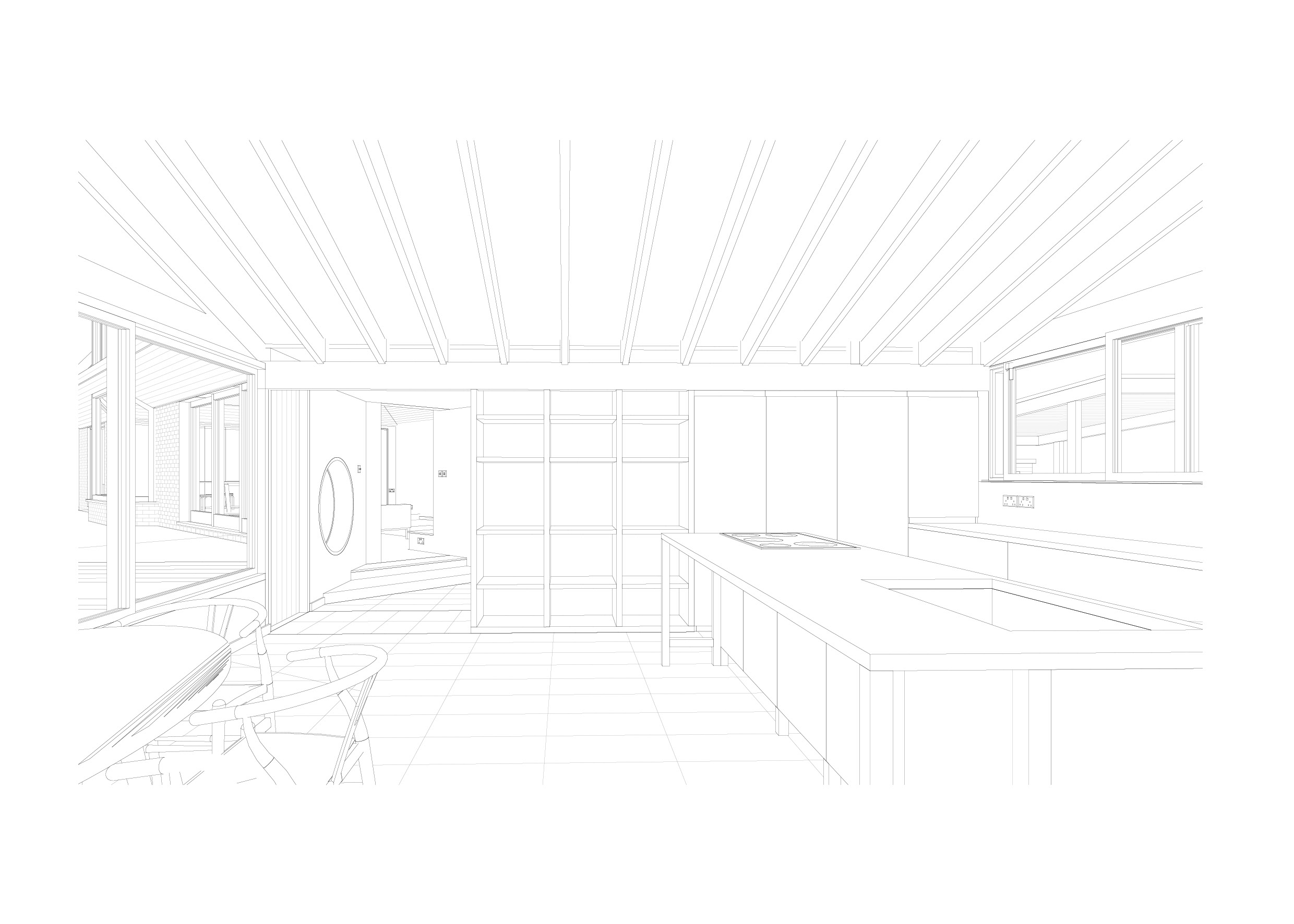 7/8 View of Proposed Kitchen