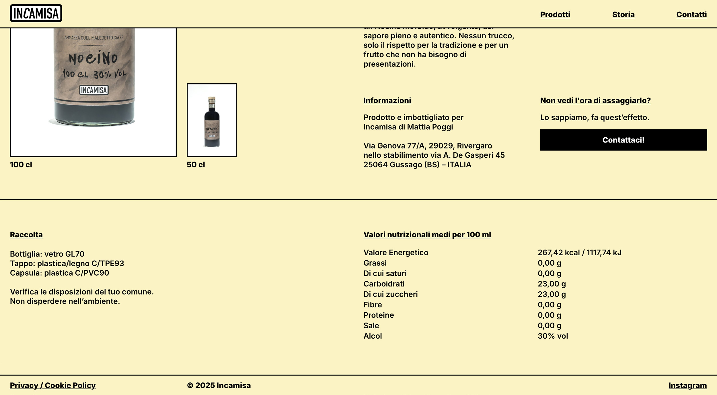 giallo.studio graphic web-design for Incamisa