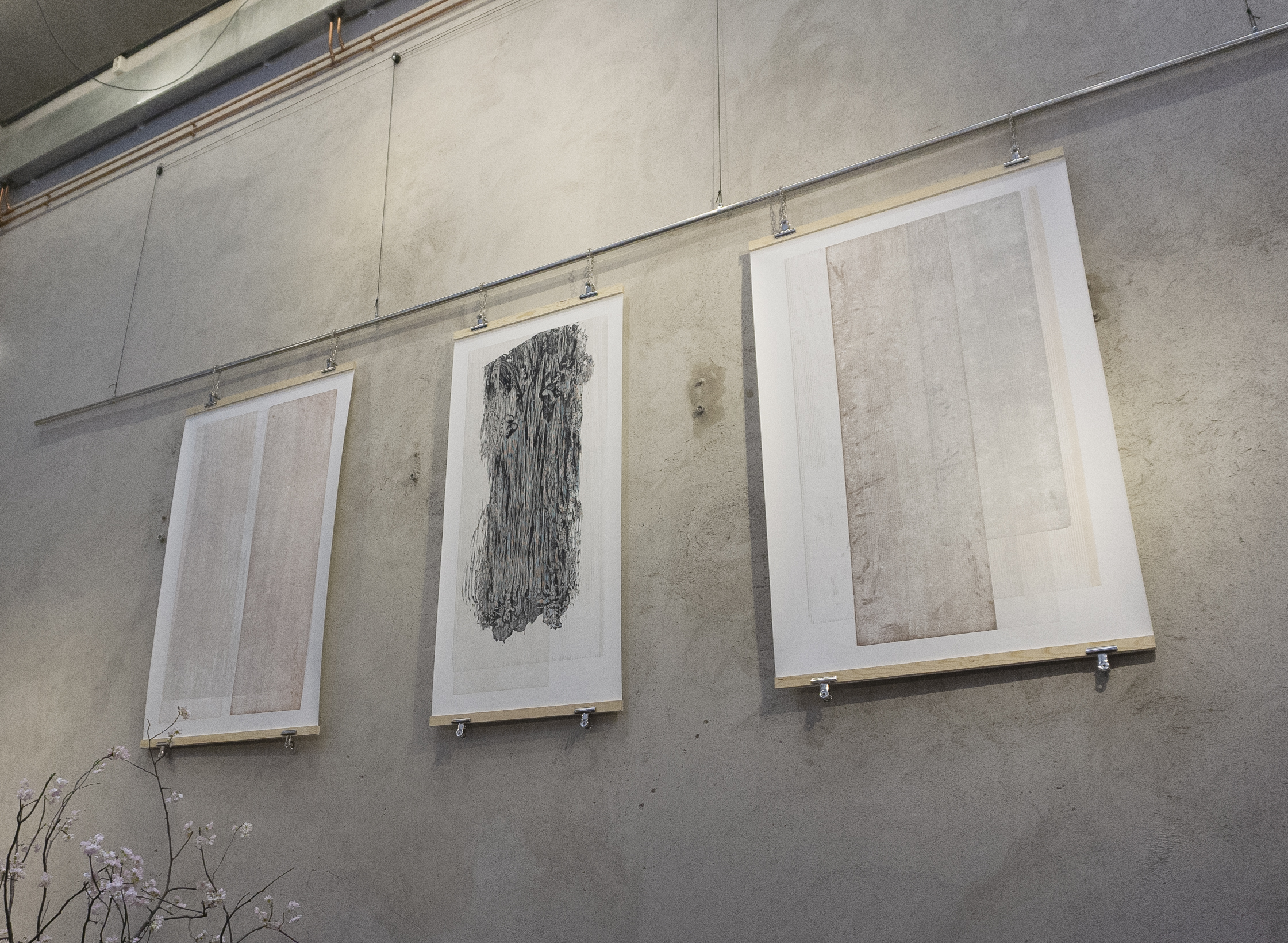 Installation view of Motions of Stasis, 2019, Taverna Brillo, Stockholm, Sweden