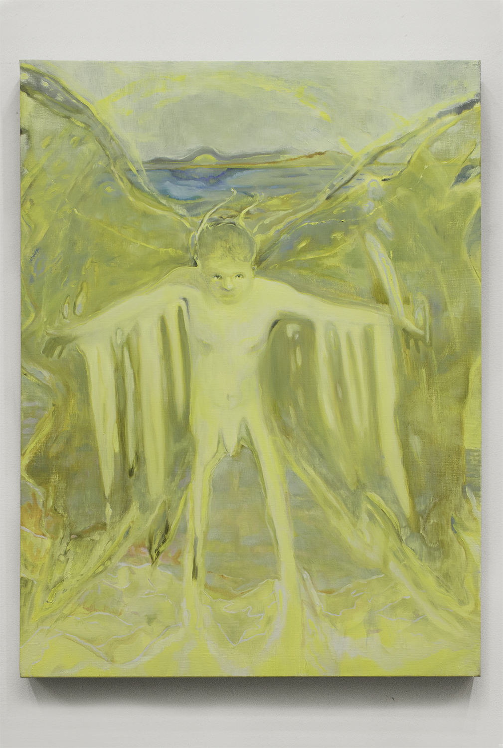 Moth-Man (Lake Cumberland), oil on linen, 39 1/2 x 29 1/2 in, 2020