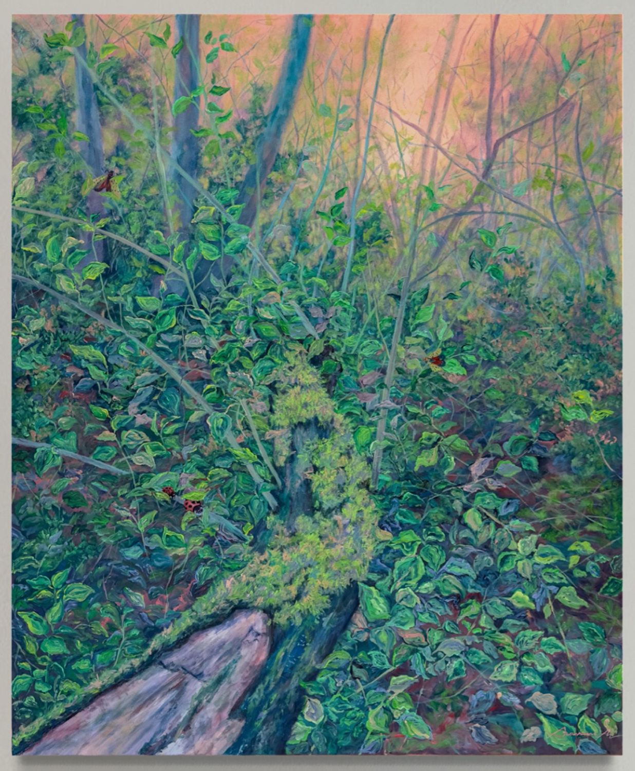"Fallen Treasure", Acrylic on canvas, 100x120cm, 2025