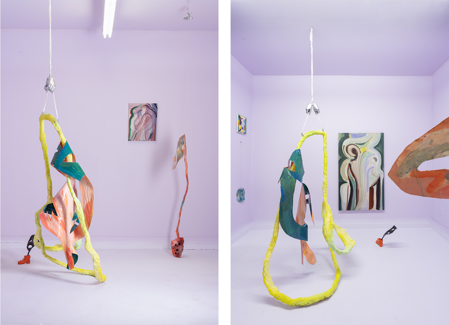 The Hidebehind Installation at after hours gallery. August 7-20, 2021.