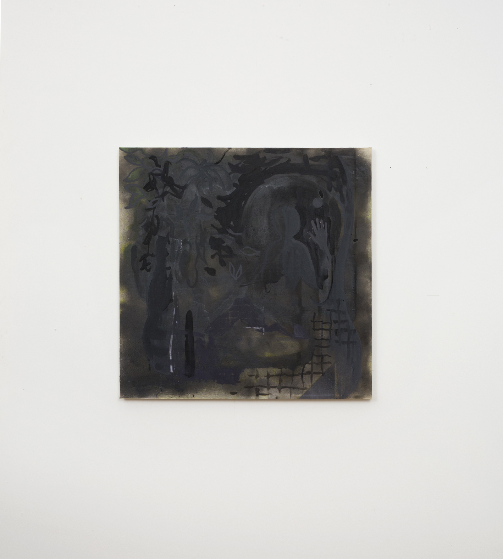 Solaris, 2014. Oil and Spray Paint on Linen. 32"x32"