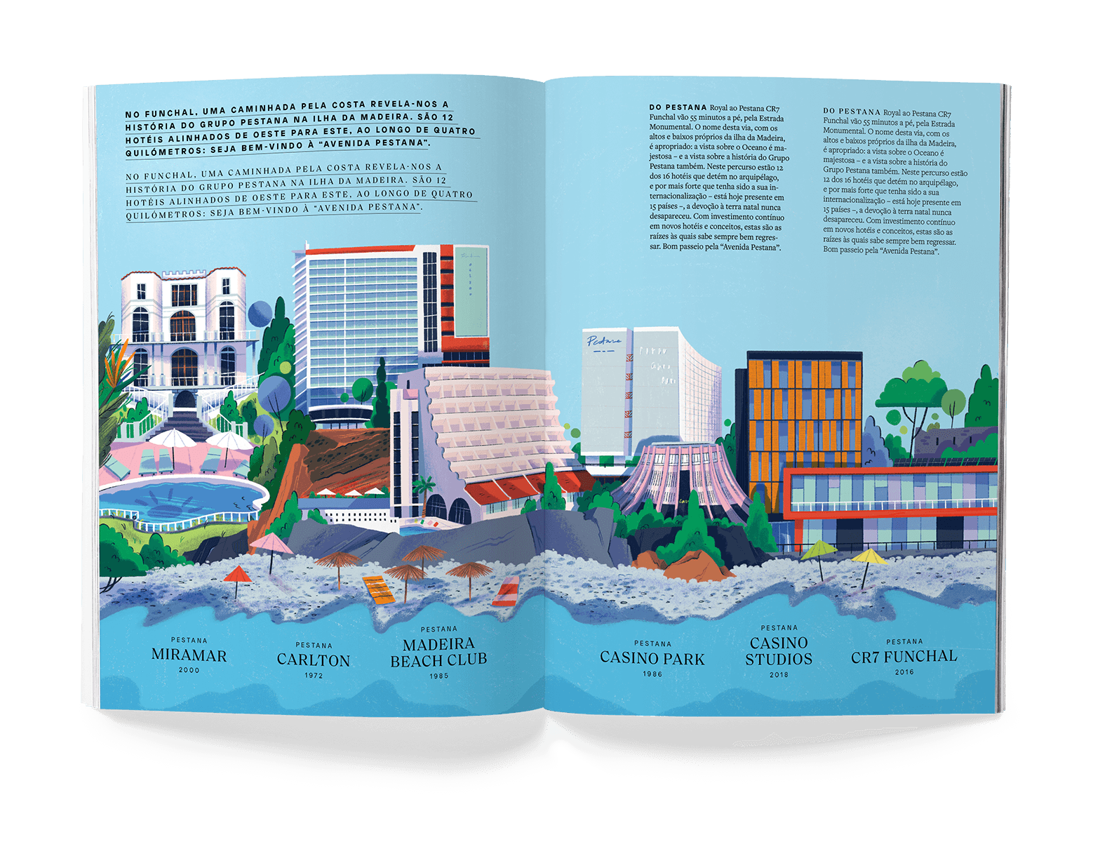 Landscape with hotels facades