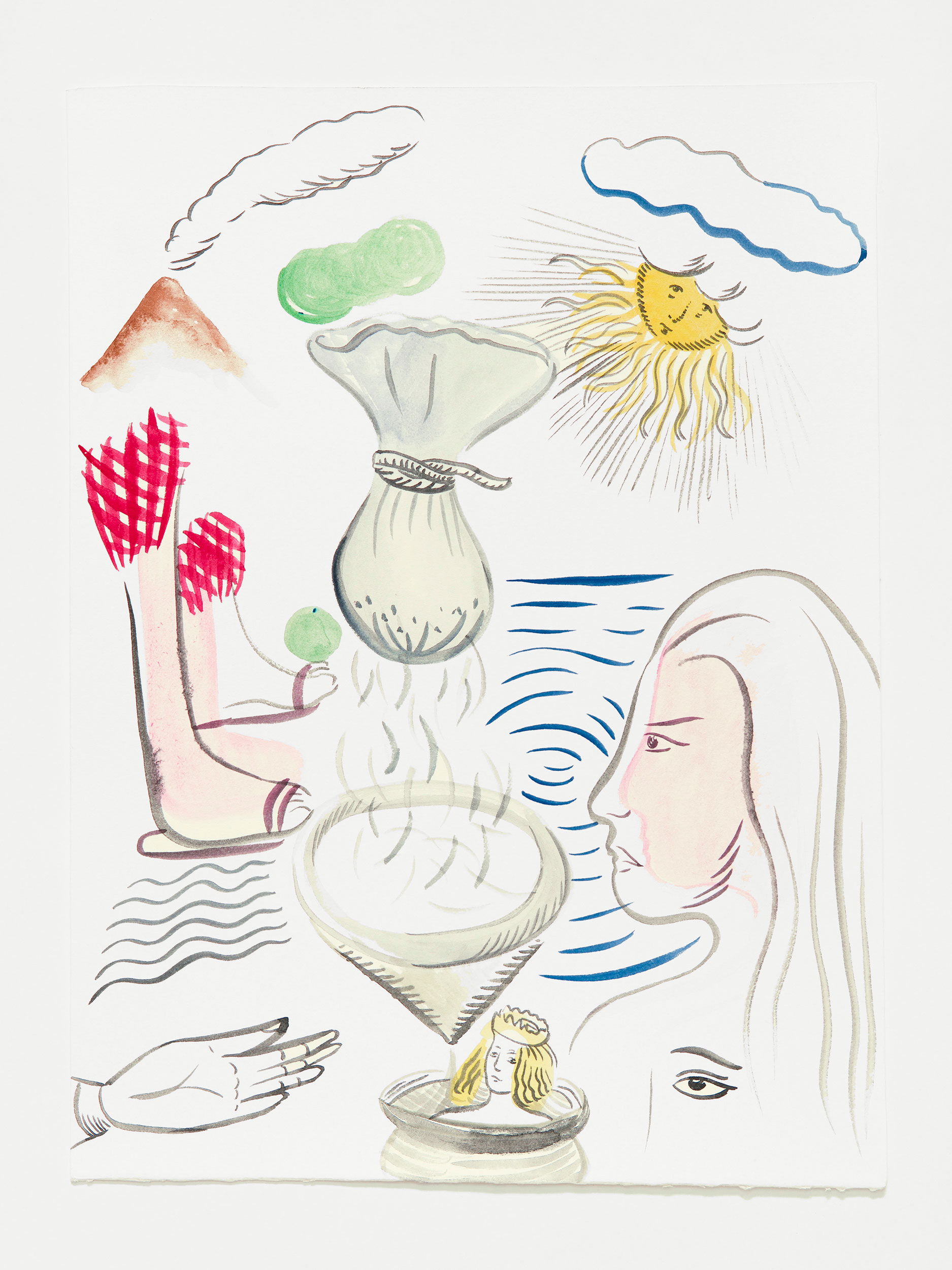 Untitled, 25 x 35 cm,  watercolour on paper, 2020