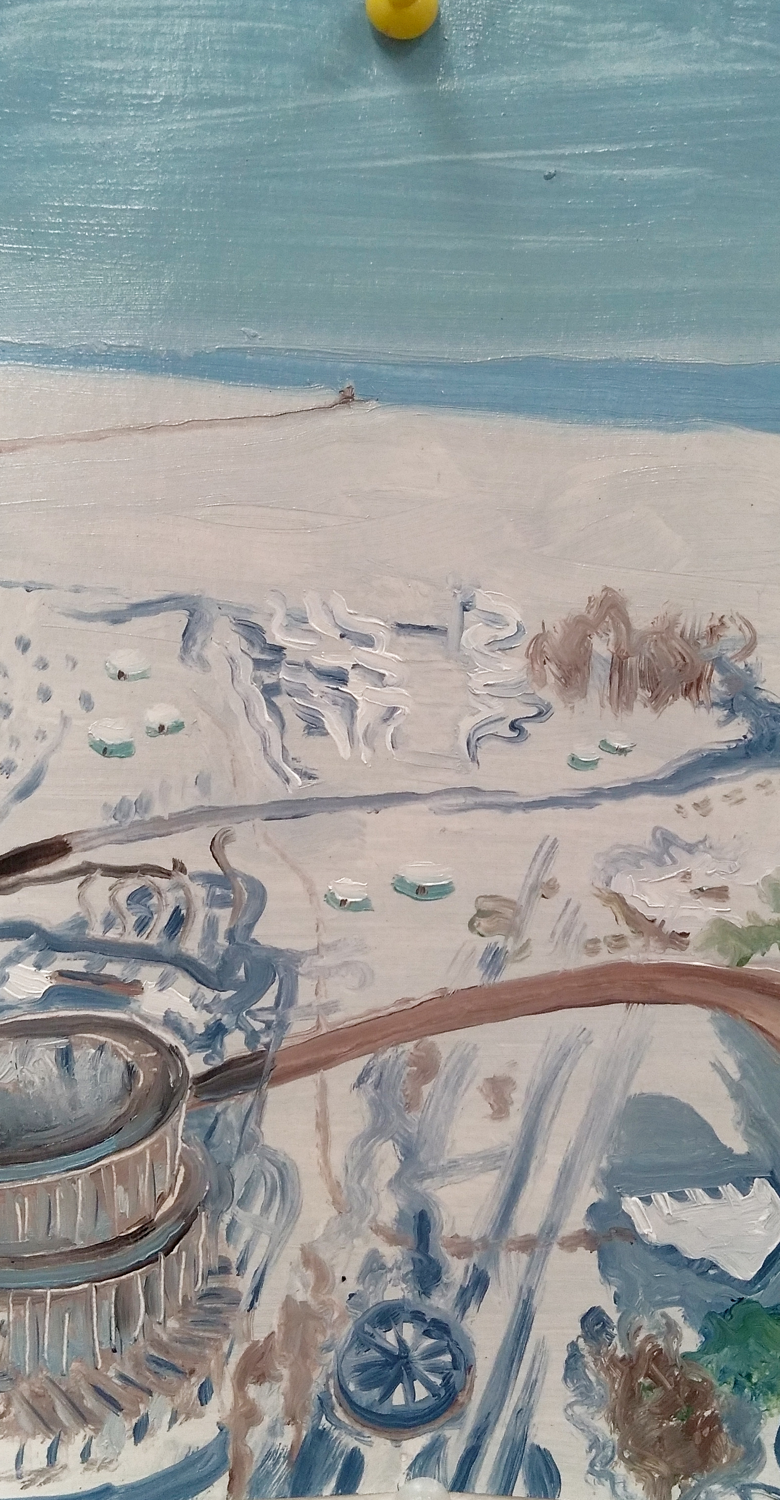 Cedar Point during Winter (study), 2017, Oil on paper, 20 x 35cm