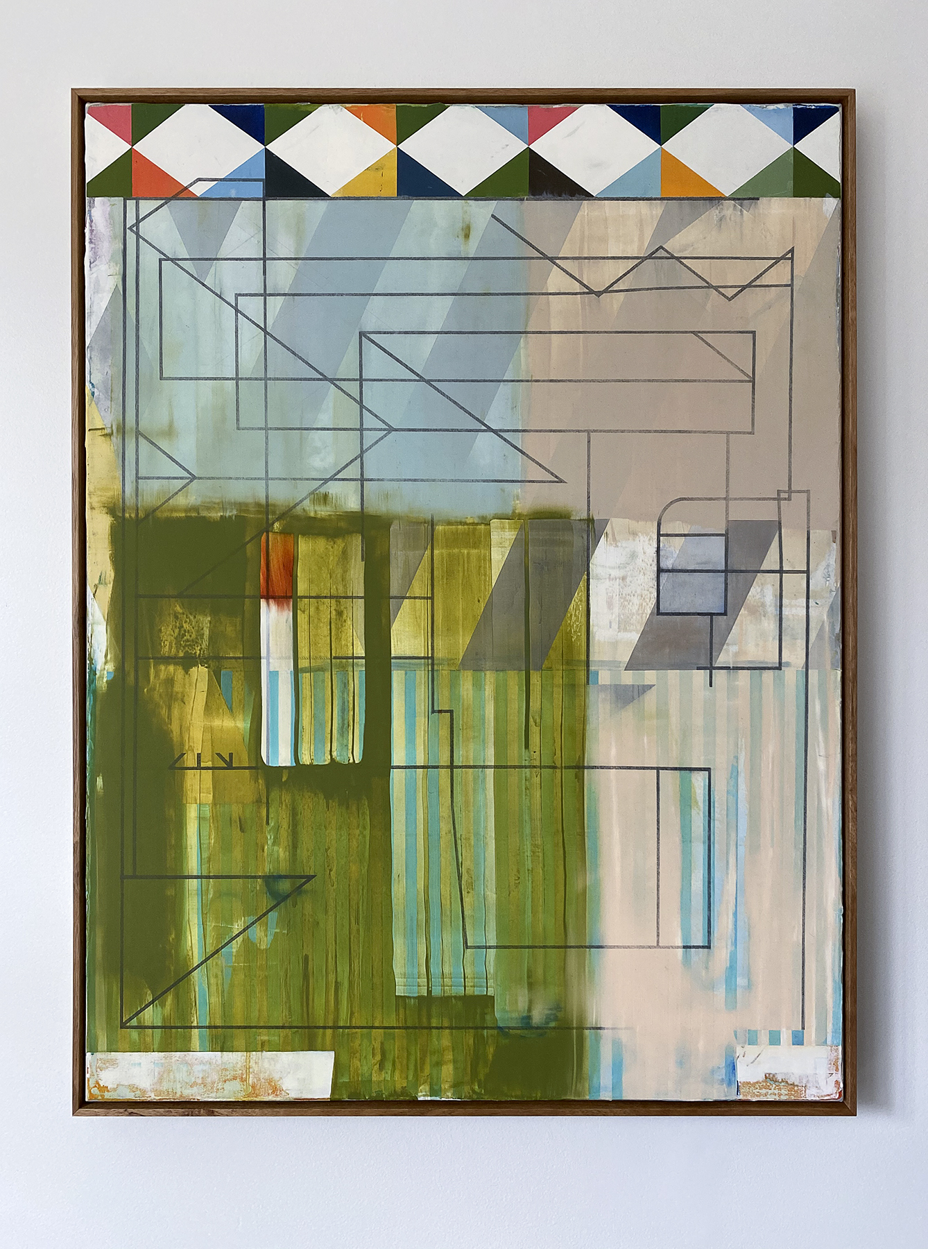 The Shoemaker's Dirty Socks, 2019, oil, acrylic and pencil on canvas, 93x71cm