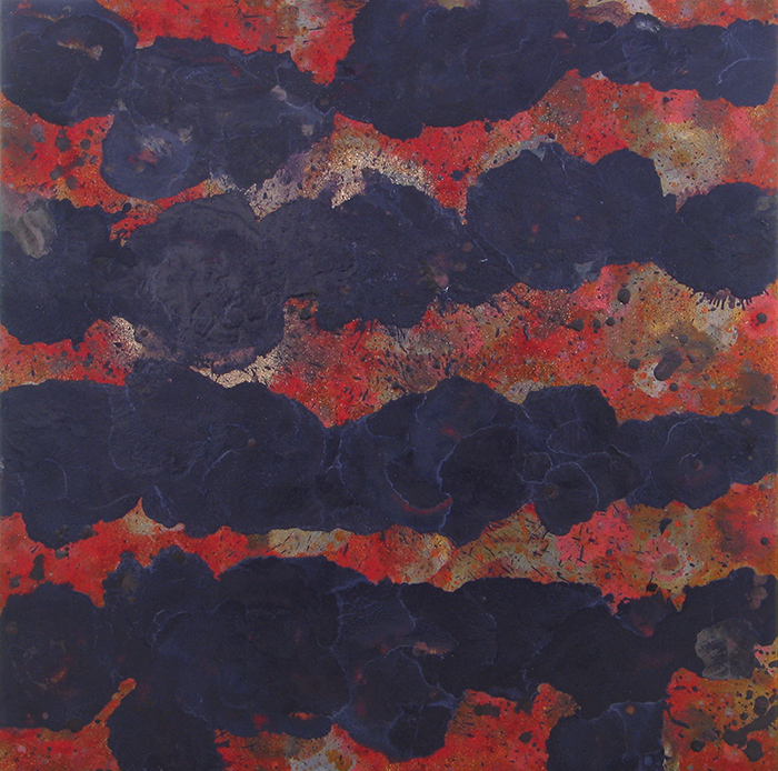 FloatLikeaButterflyStingLikeaBee #10, 2004, oil on aluminum, 32"x32