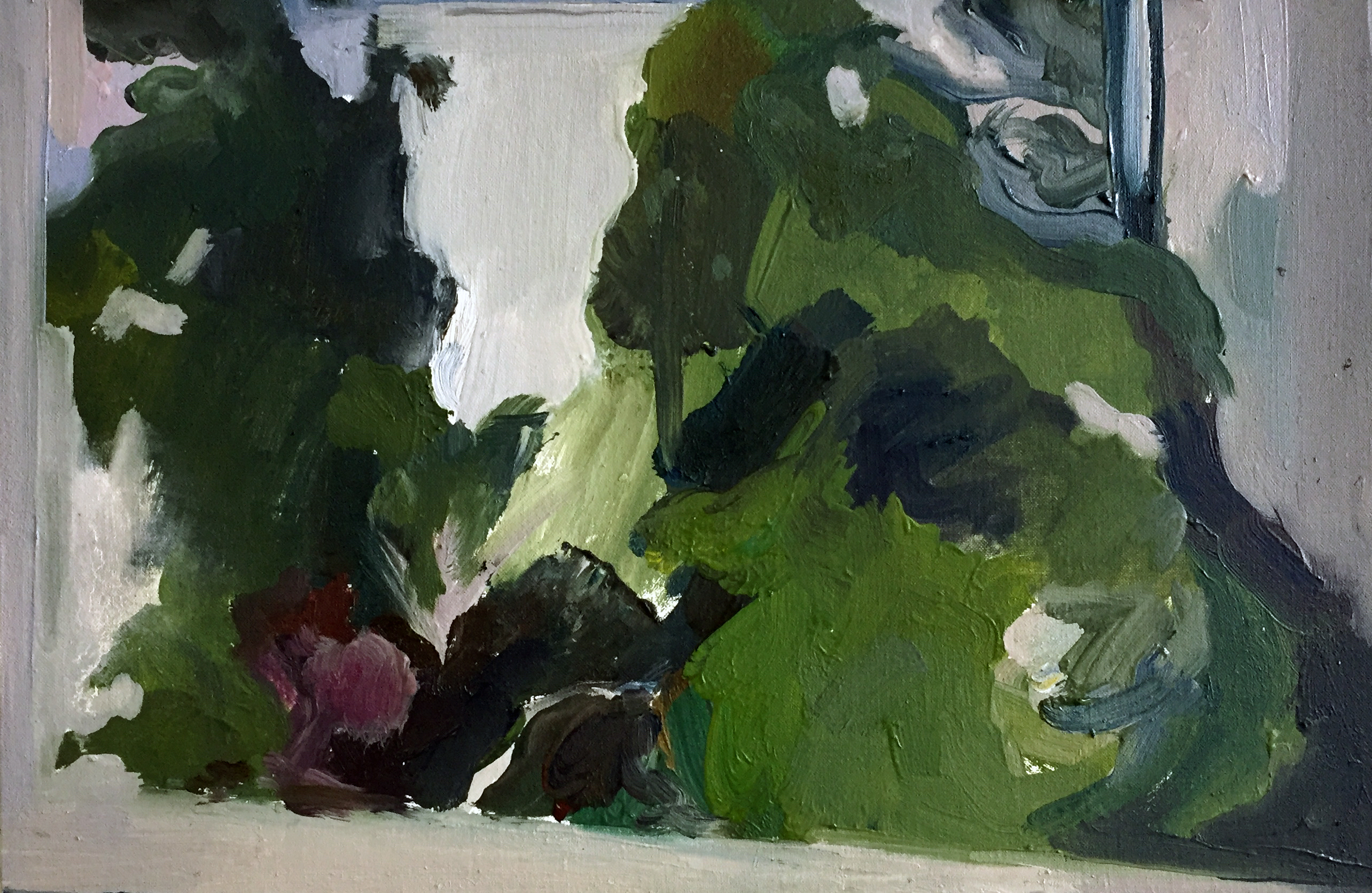 /Outside 9x12" oil on linen 2019