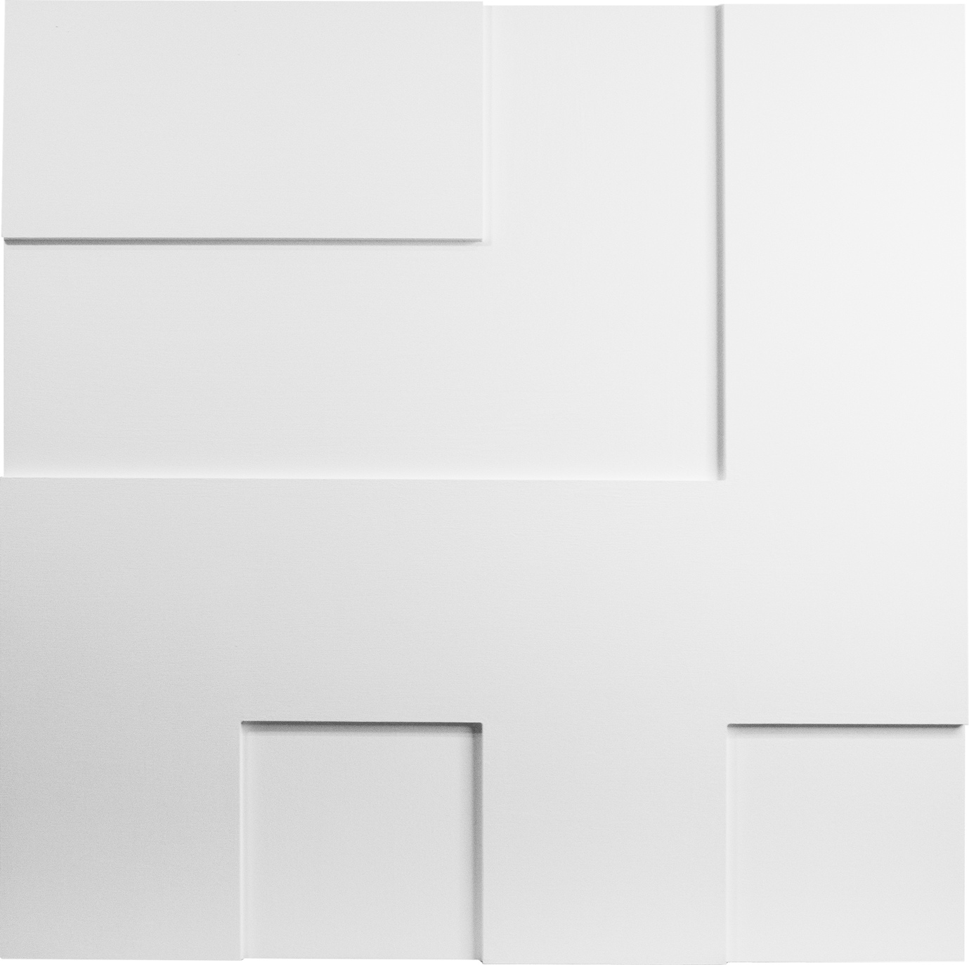 Monochrome Landscapes III. Titanium White 5 / Series of acrylic paintings on fibreboard 2020 / 70x70 cm