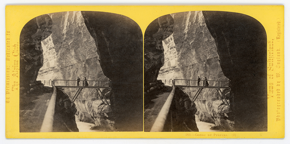 Le Gole Tamima vicino a Pfäffers, Canton Grigioni (1863)