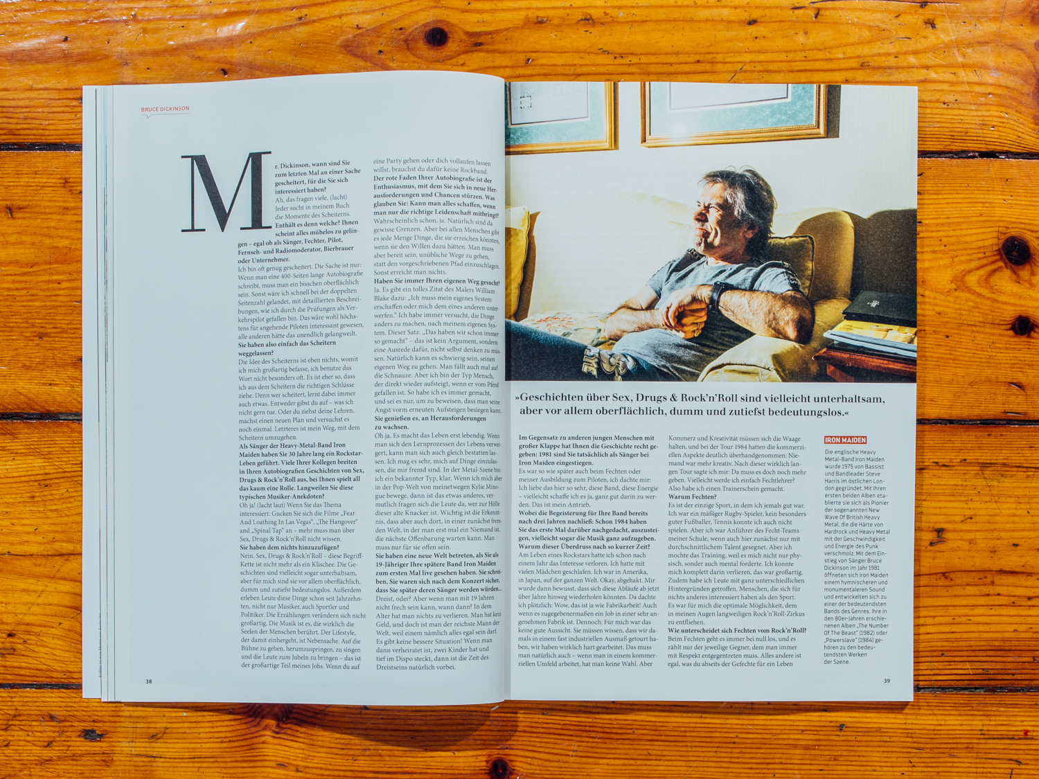 Galore Interviews / Iron Maiden Frontman Bruce Dickinson / Februar 2018