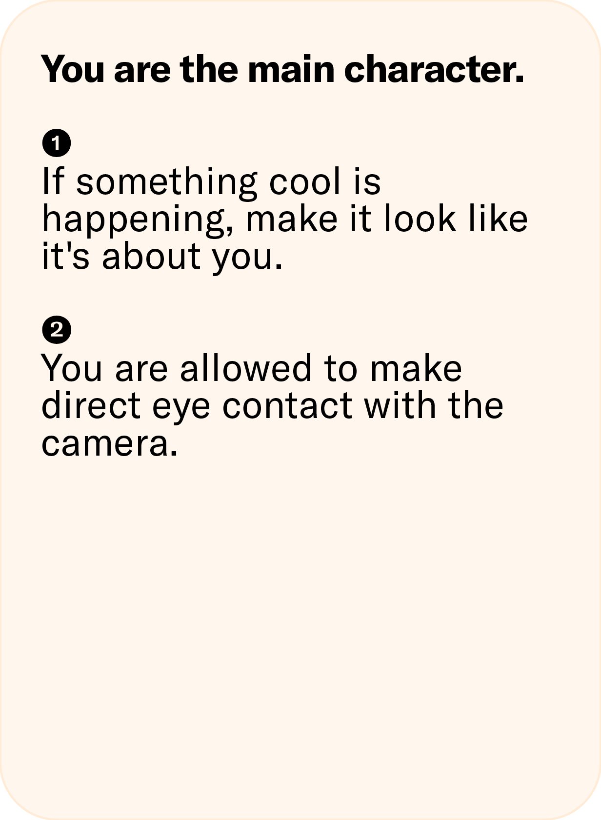 Main Character Persona Instructions
