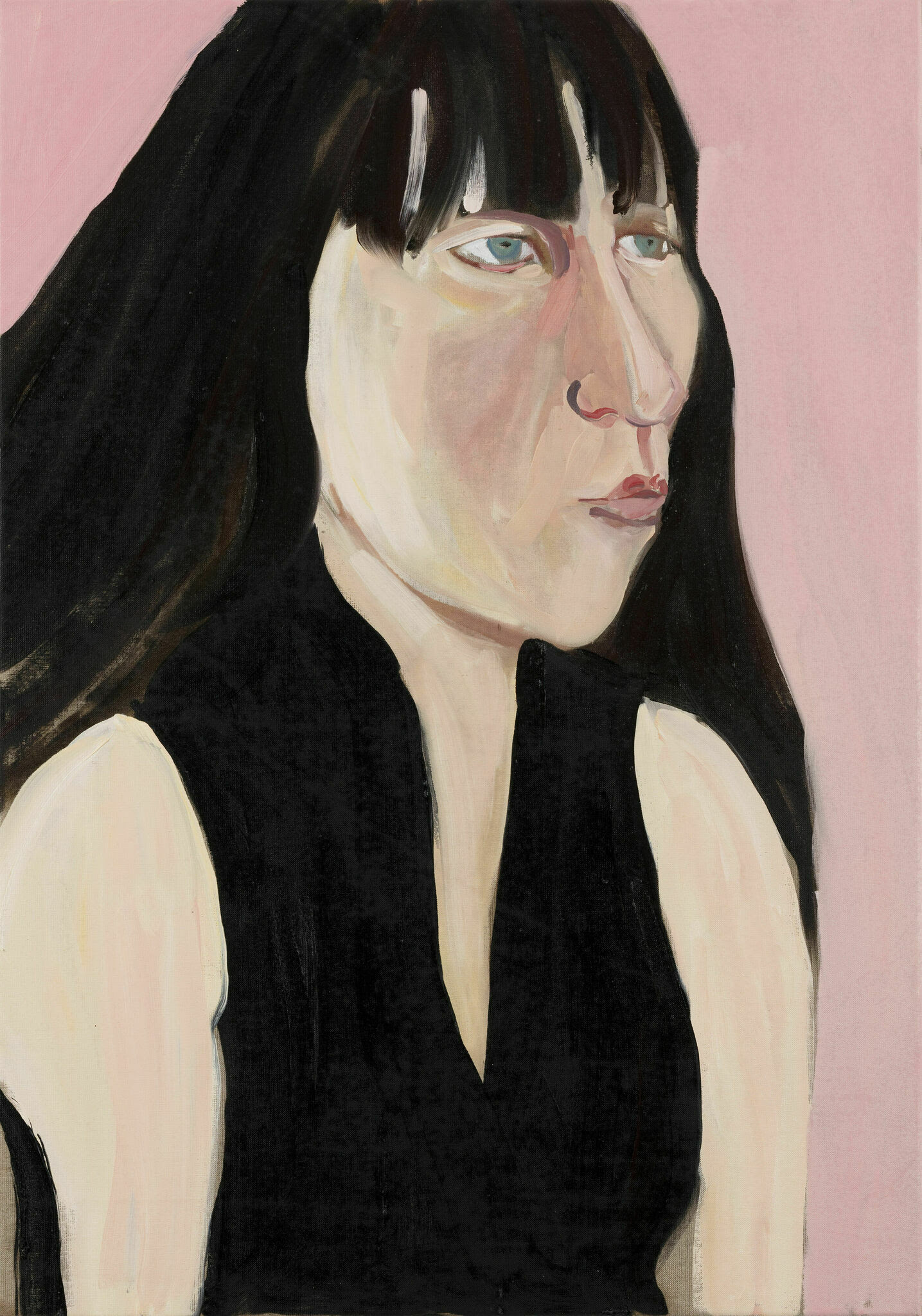 Ishbel on Pink, 2018, Oil on Canvas, 100x70cm