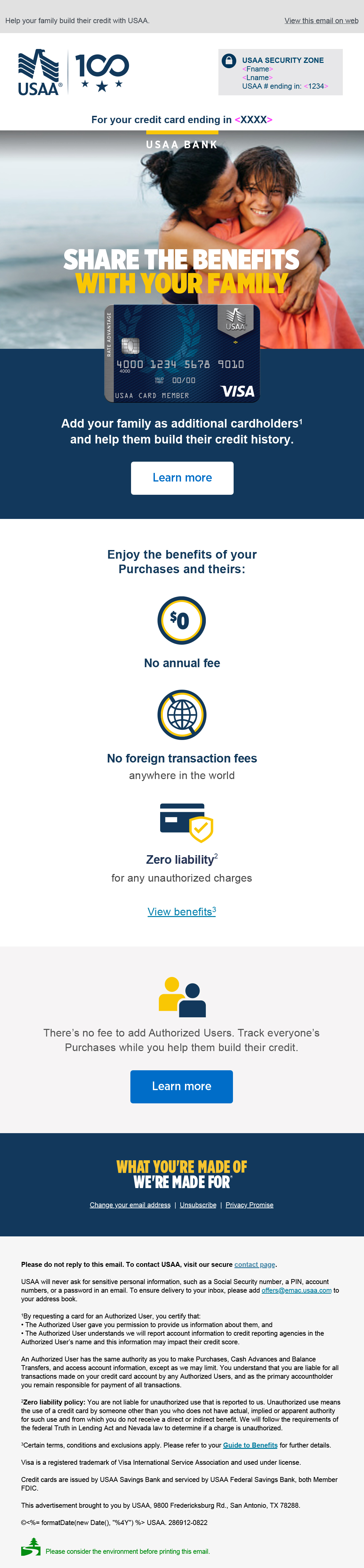 Visa - Lowest Rate Card