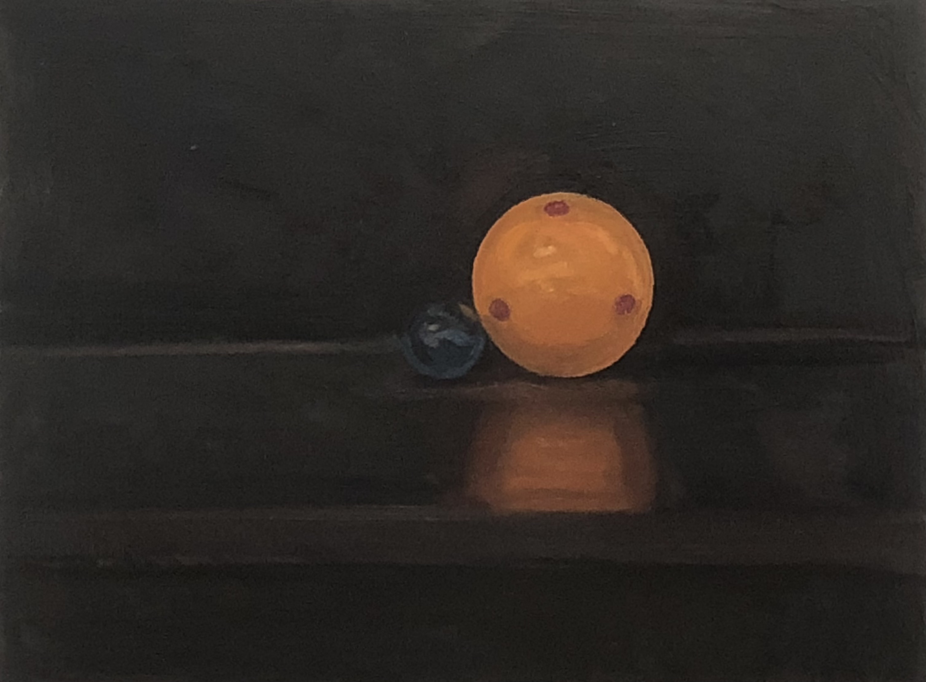 Sunset - Huile sur bois - 40 x 29,5 cm - 2024