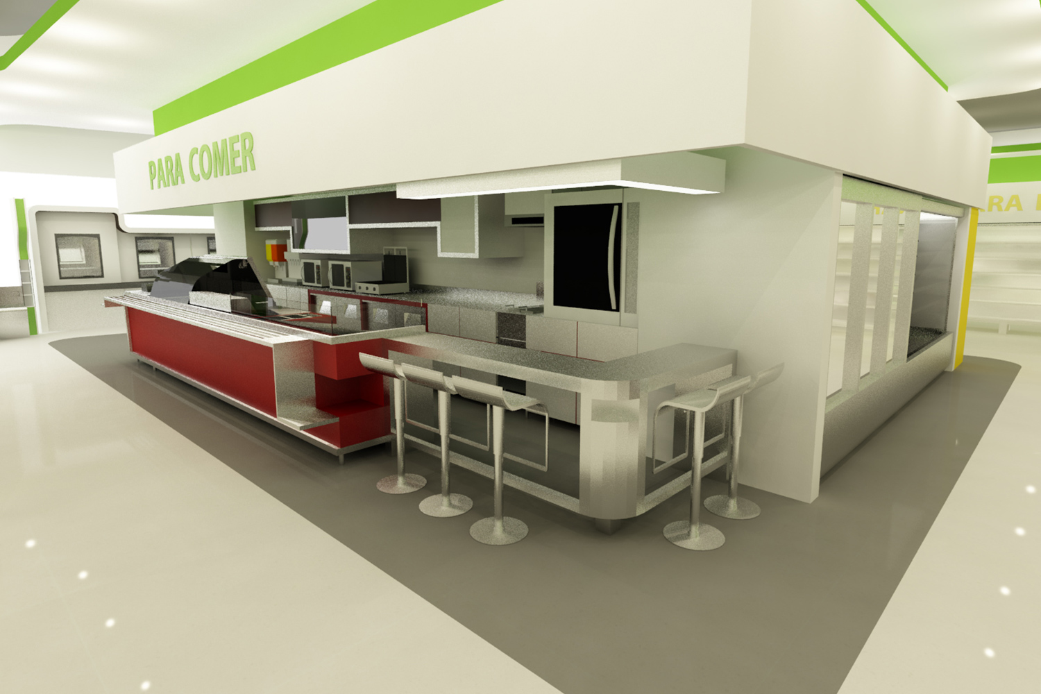 2011/ Mobilier pour le nouveau magasin Carulla - Grupo Éxito