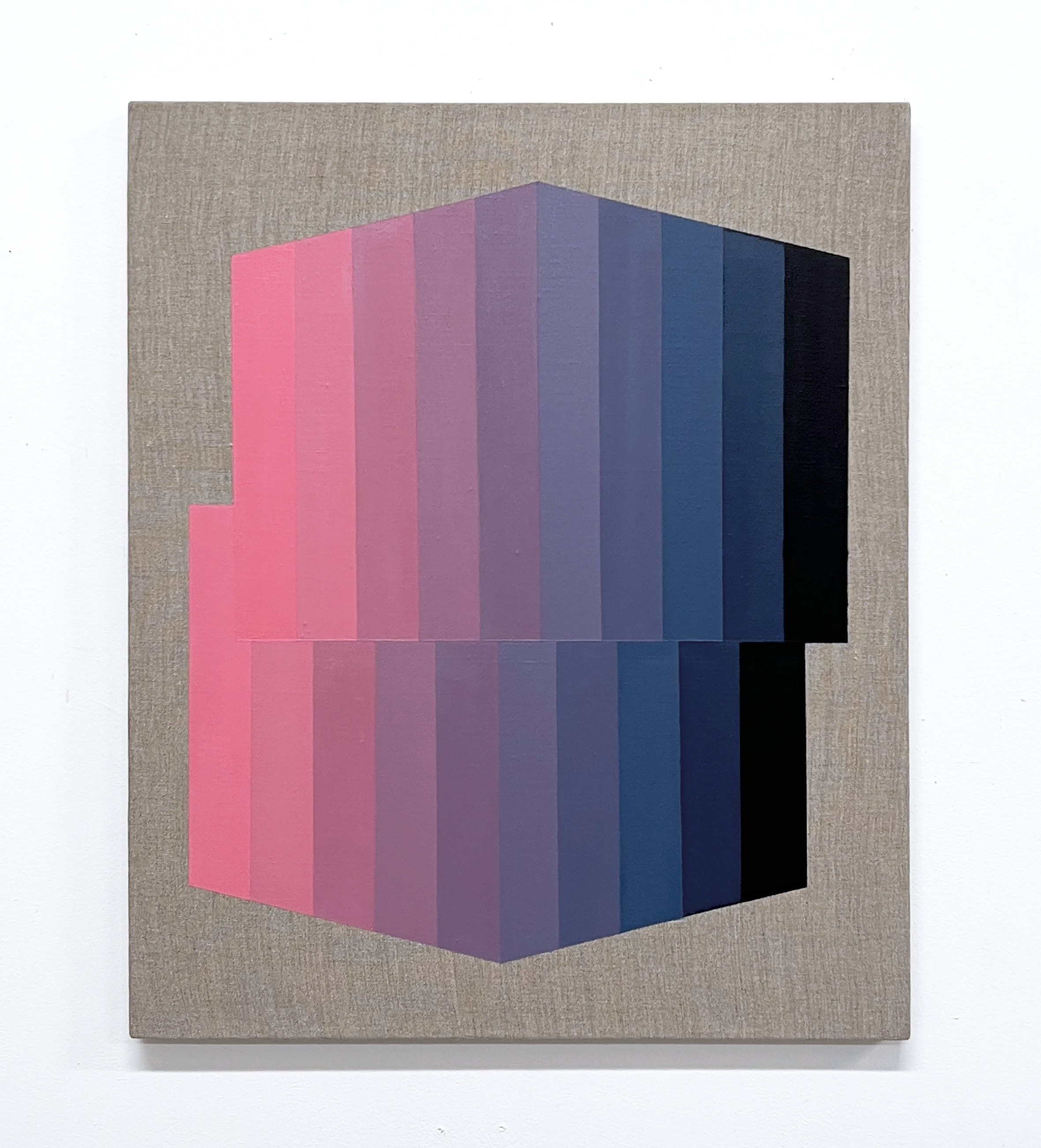 Machbands (chroma) XIII, 61cm x 51cm, acrylic on linen